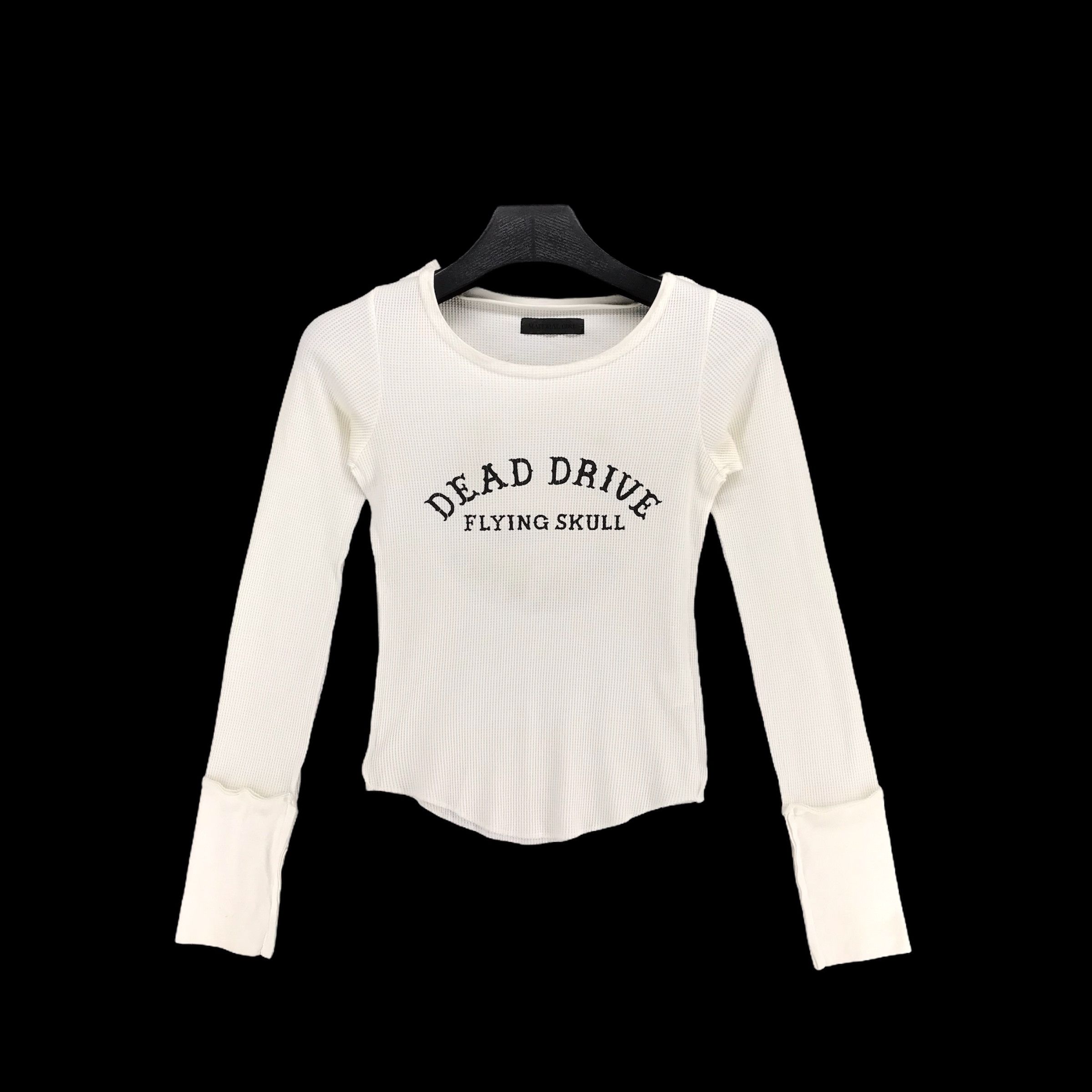 Japanese Brand Dead Drive Flying Skull Big Logo Long Sleeve Tees #2356-92 Size ONE SIZE - 3 Thumbnail