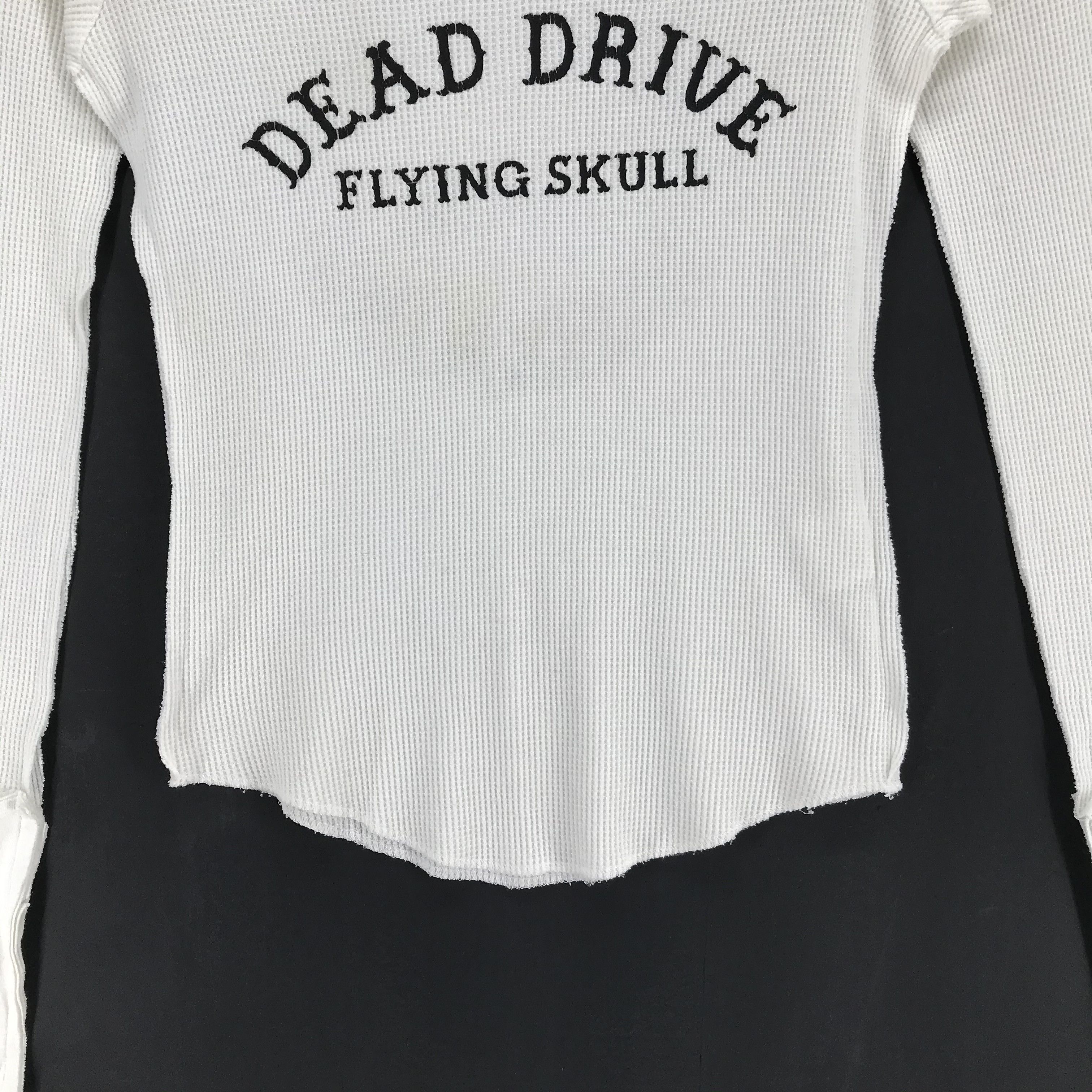 Japanese Brand Dead Drive Flying Skull Big Logo Long Sleeve Tees #2356-92 Size ONE SIZE - 6 Thumbnail