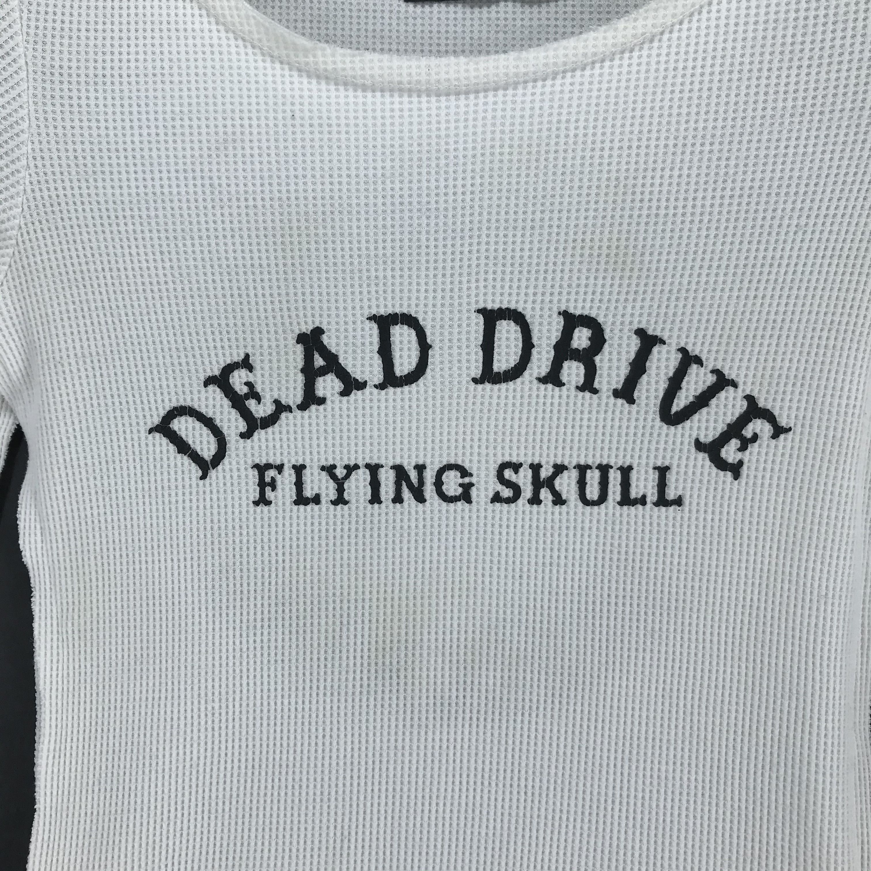 Japanese Brand Dead Drive Flying Skull Big Logo Long Sleeve Tees #2356-92 Size ONE SIZE - 5 Thumbnail