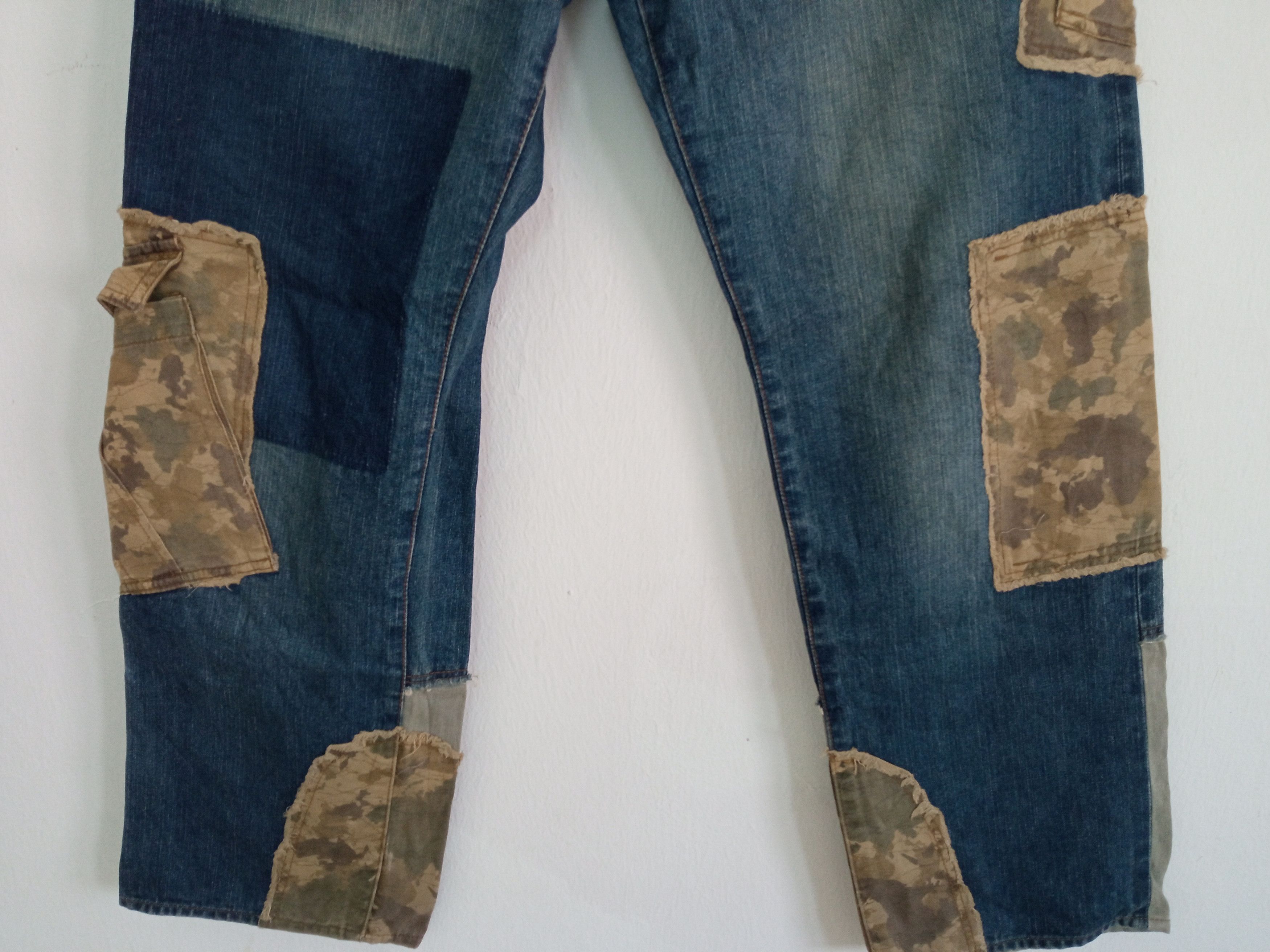 Japanese Brand × PPFM 🔥🔥PPFM Patchwork Distressed Jeans Denim Size US 31 - 6 Thumbnail