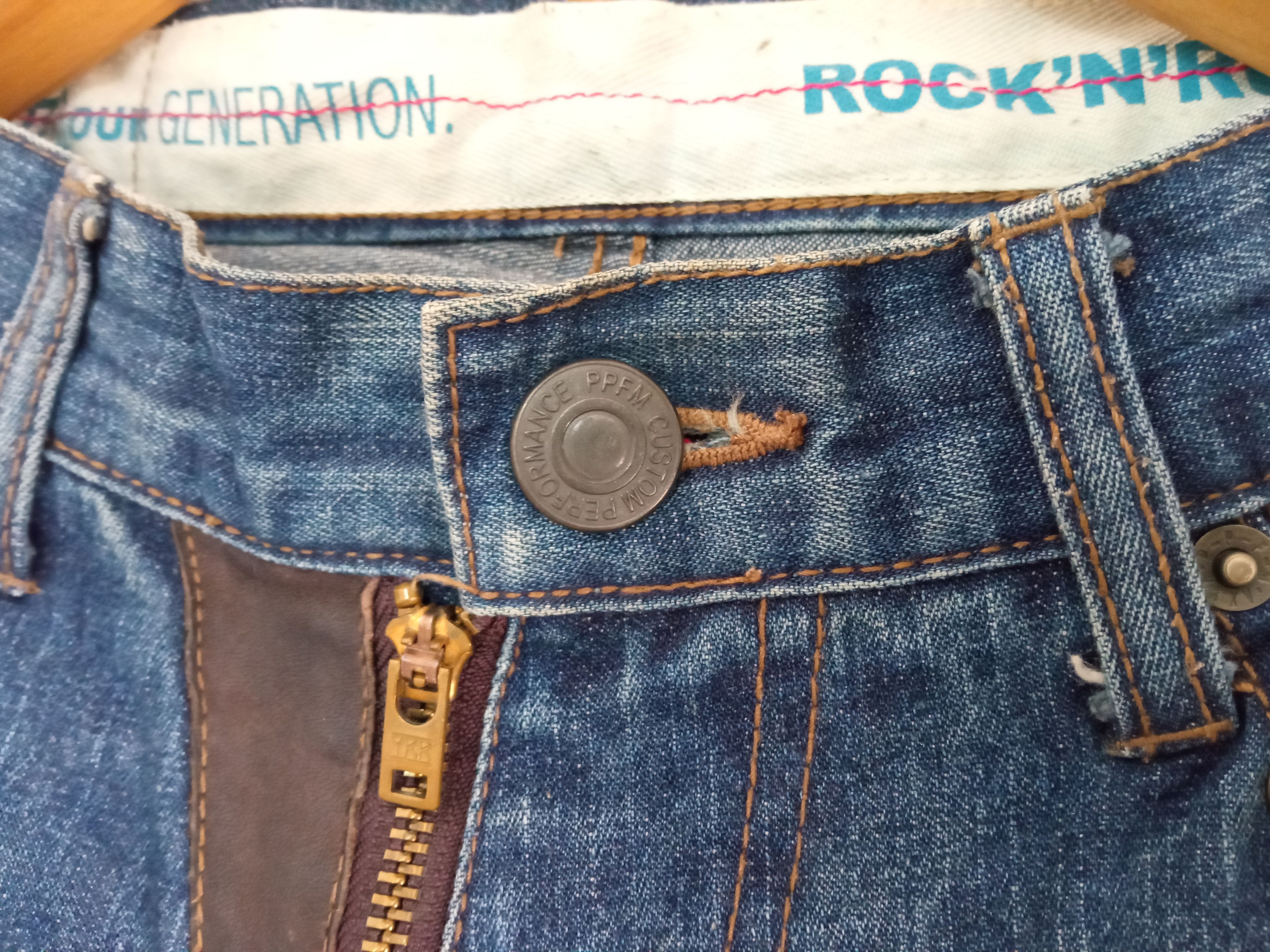 Japanese Brand × PPFM 🔥🔥PPFM Patchwork Distressed Jeans Denim Size US 31 - 11 Thumbnail