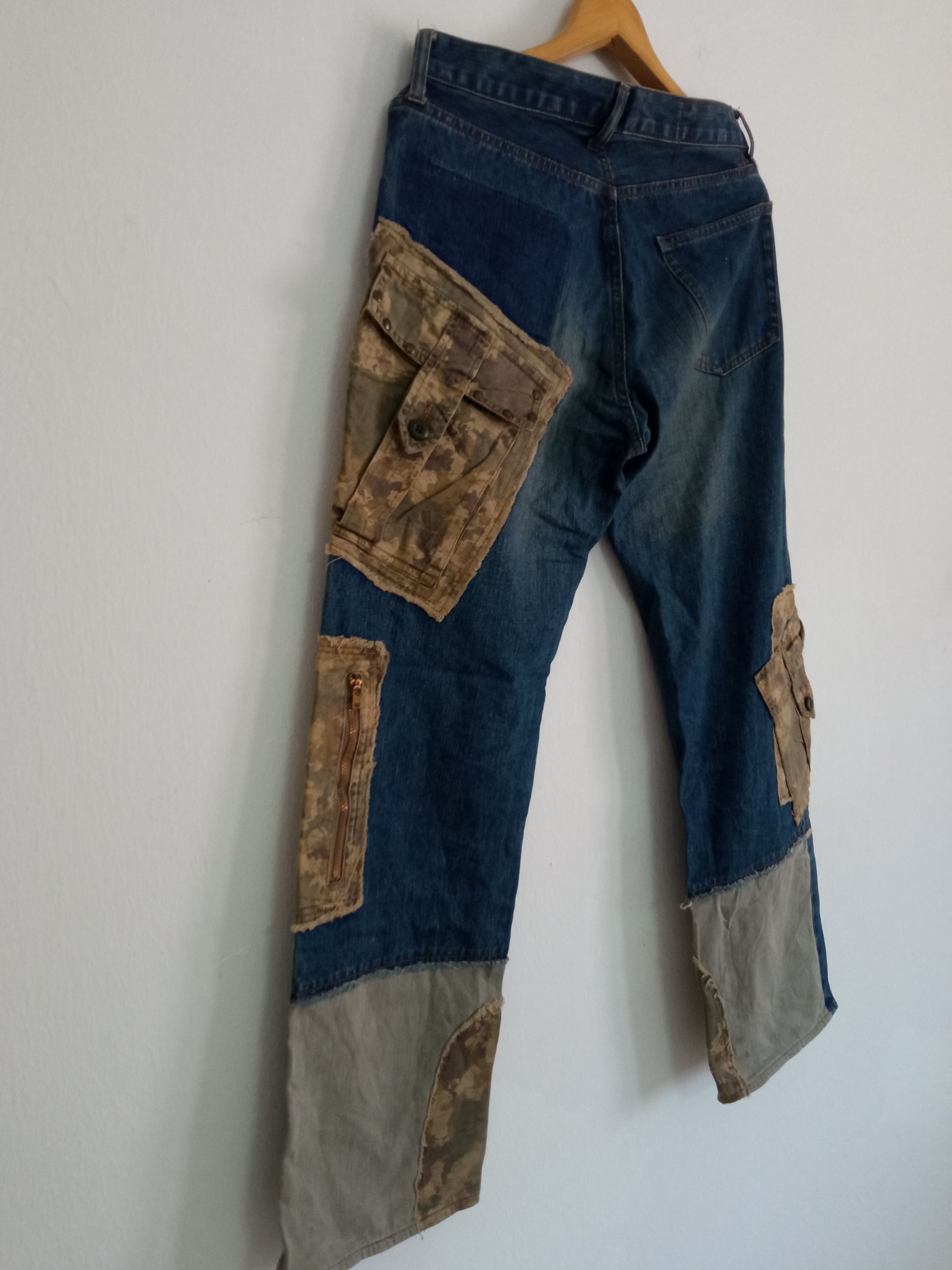 Japanese Brand × PPFM 🔥🔥PPFM Patchwork Distressed Jeans Denim Size US 31 - 16 Thumbnail