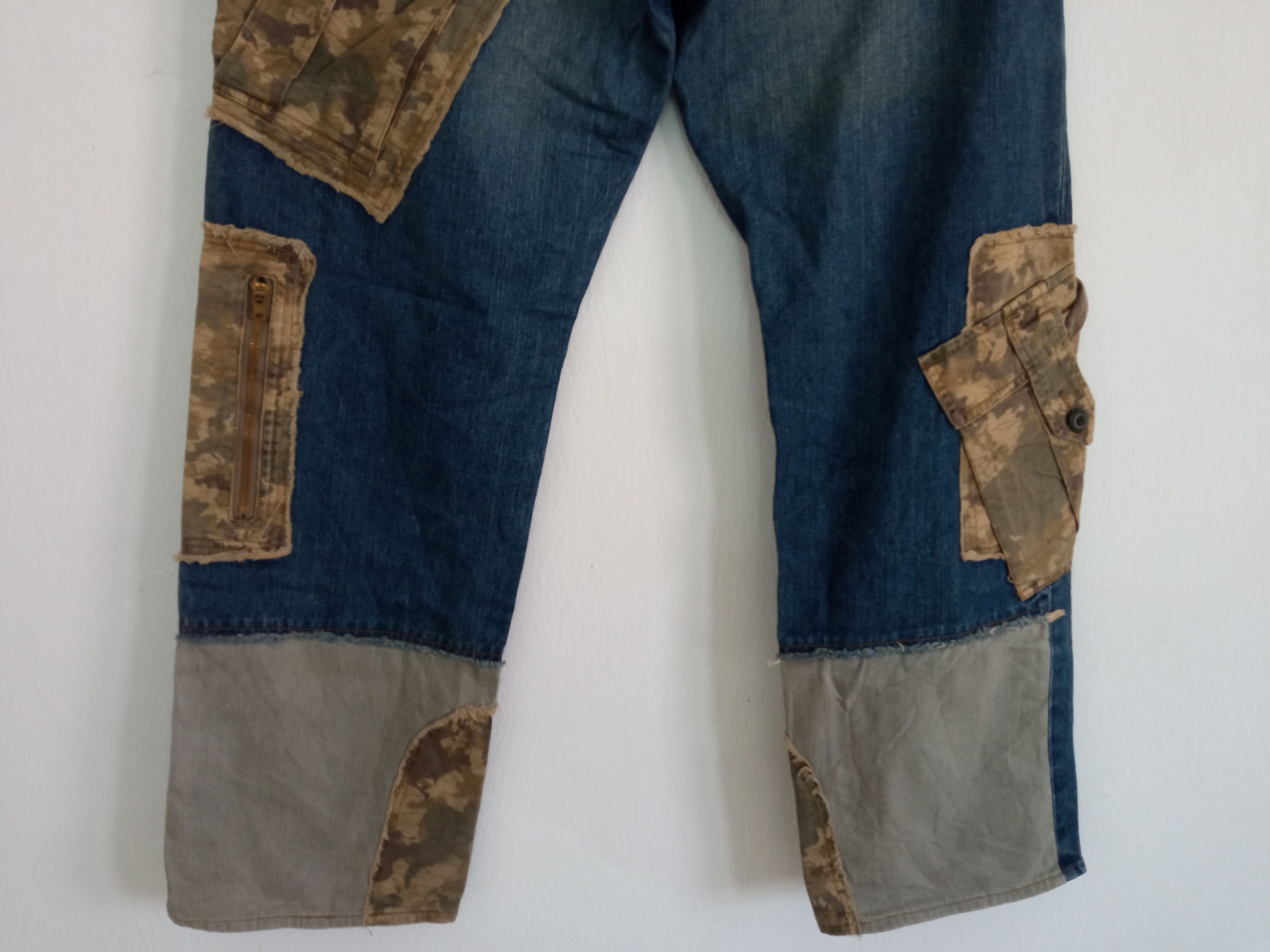 Japanese Brand × PPFM 🔥🔥PPFM Patchwork Distressed Jeans Denim Size US 31 - 15 Thumbnail