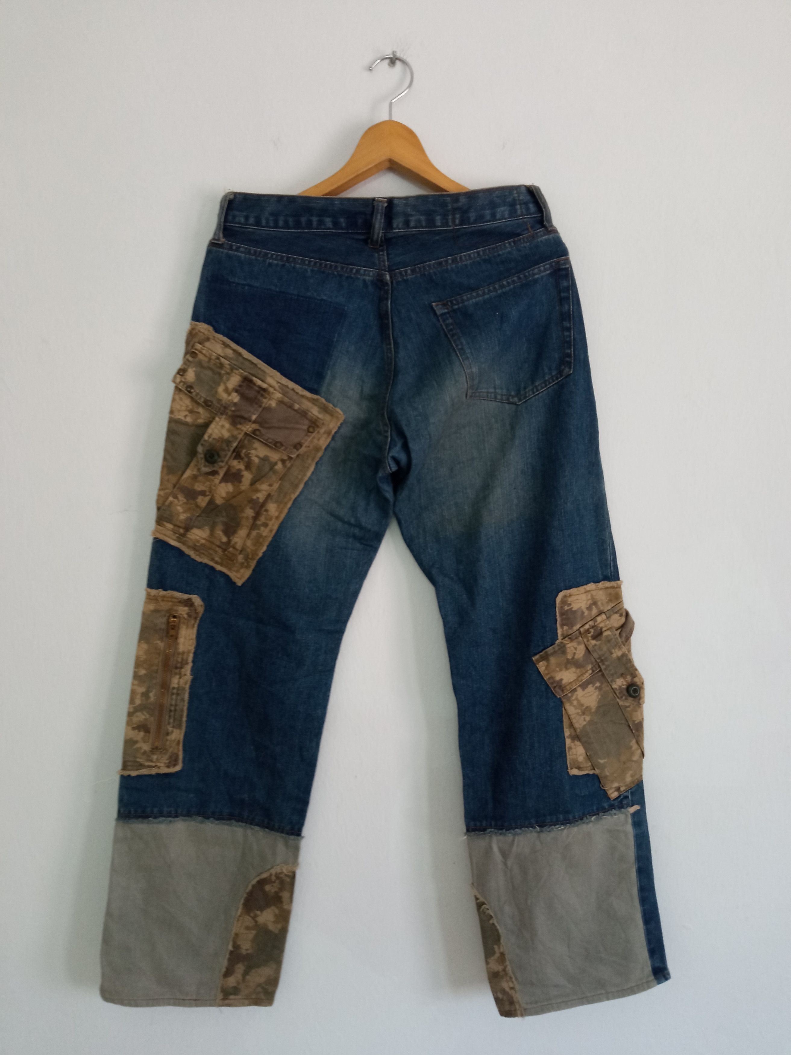 Japanese Brand × PPFM 🔥🔥PPFM Patchwork Distressed Jeans Denim Size US 31 - 12 Thumbnail