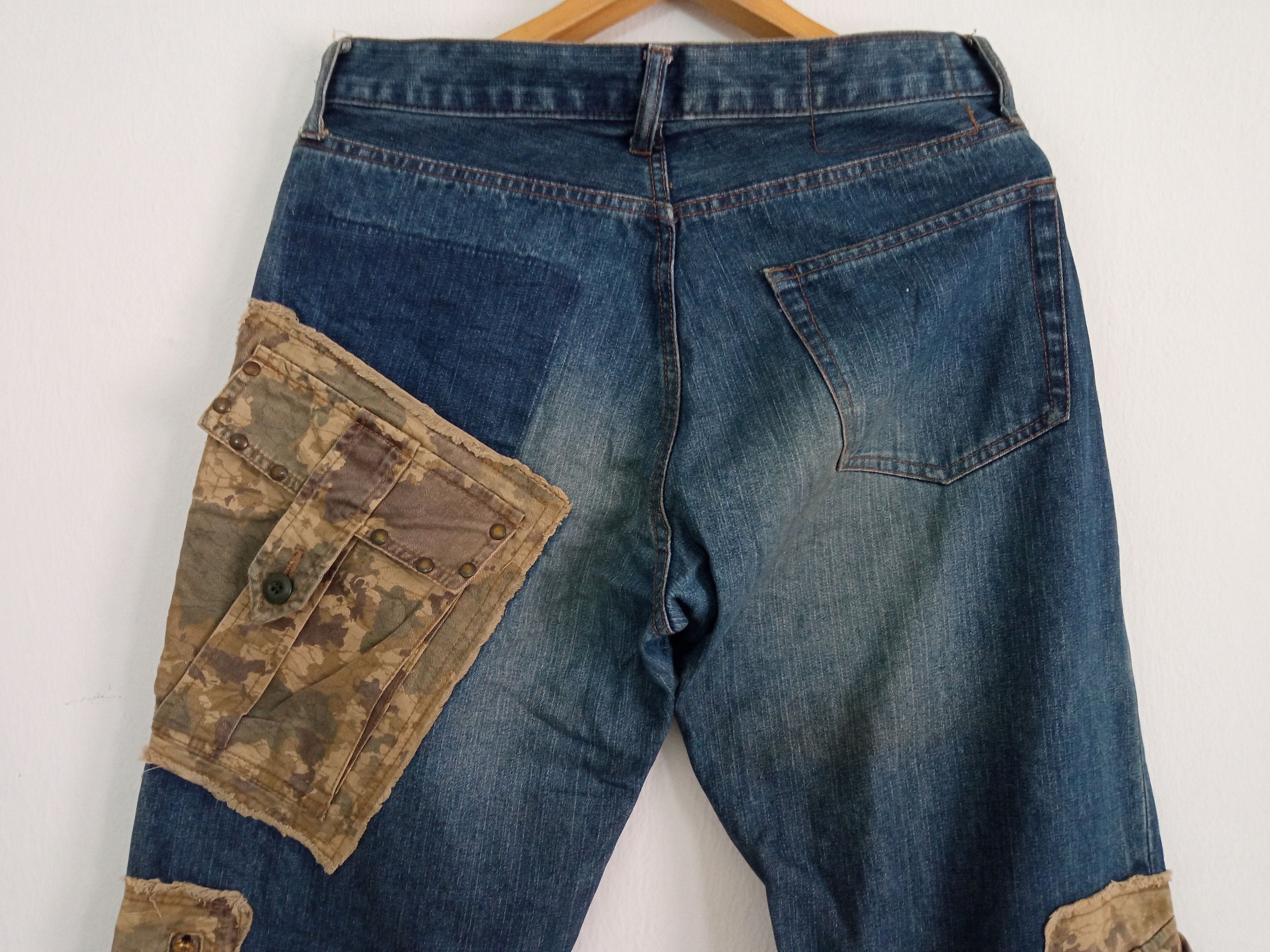 Japanese Brand × PPFM 🔥🔥PPFM Patchwork Distressed Jeans Denim Size US 31 - 14 Thumbnail