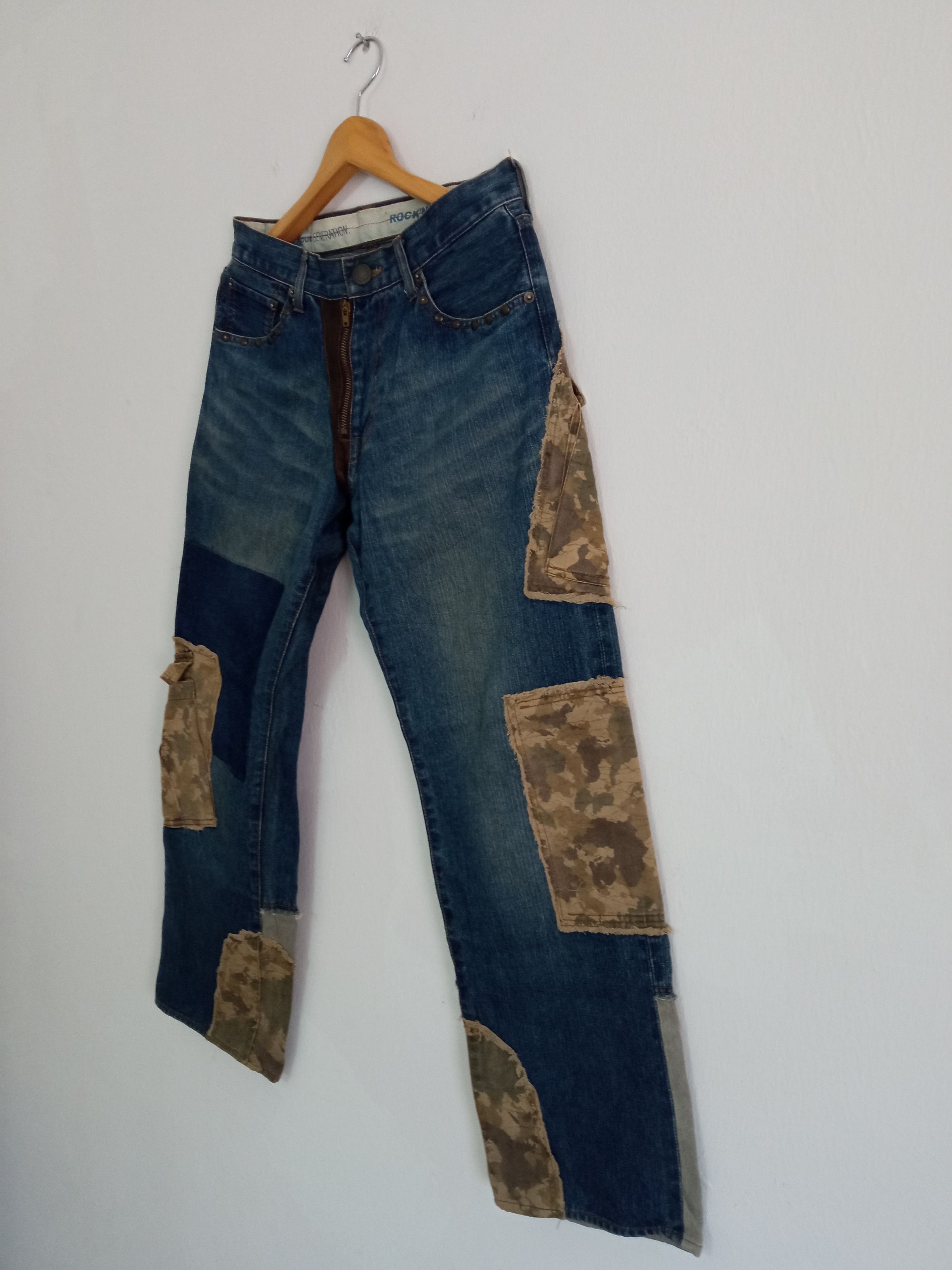 Japanese Brand × PPFM 🔥🔥PPFM Patchwork Distressed Jeans Denim Size US 31 - 3 Thumbnail