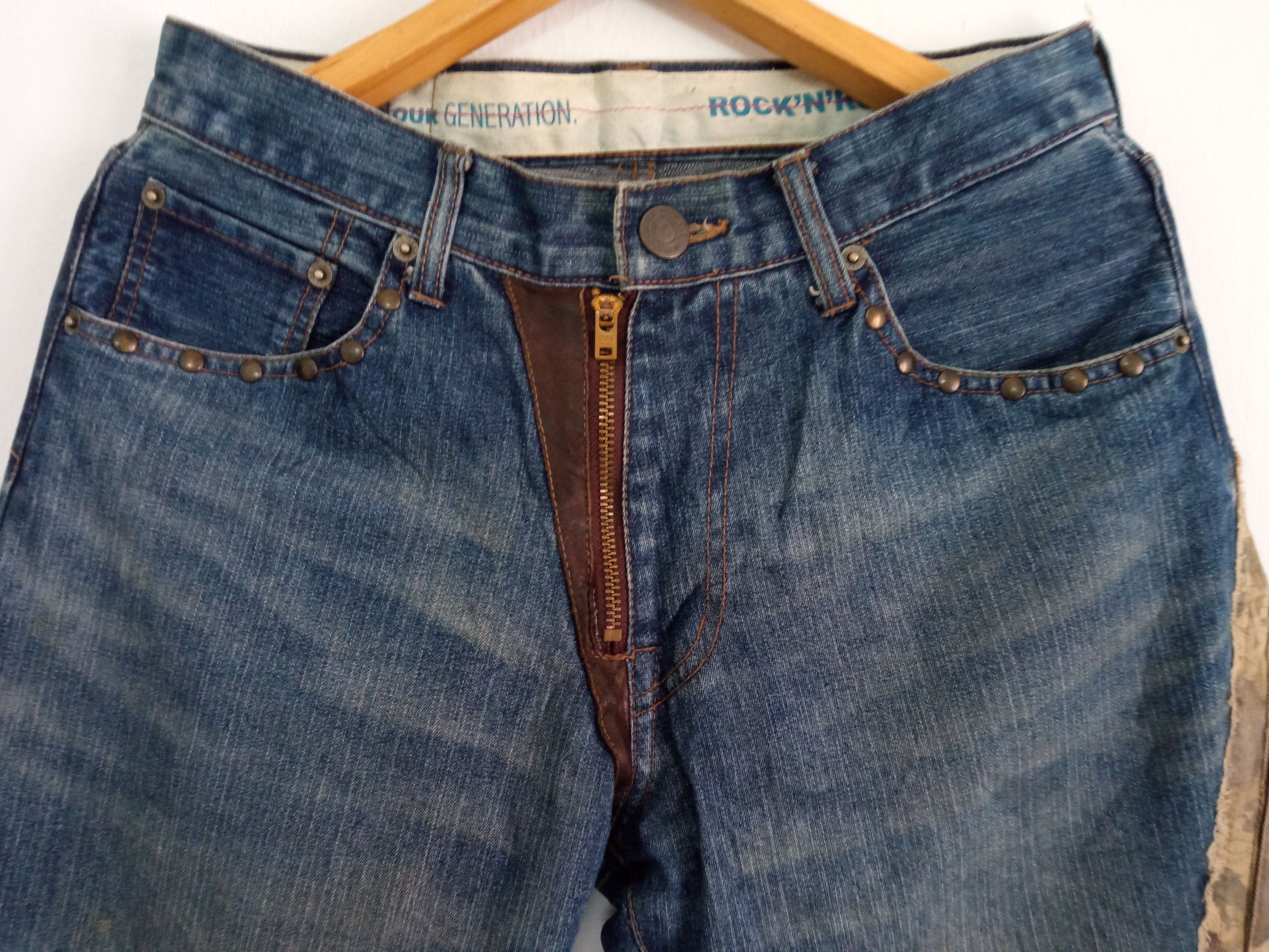Japanese Brand × PPFM 🔥🔥PPFM Patchwork Distressed Jeans Denim Size US 31 - 10 Thumbnail