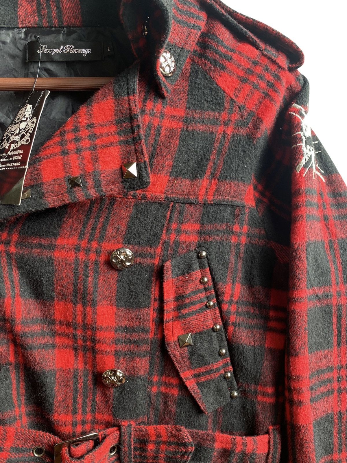 Japanese Brand Sex Pot Revenge Tartan punk jacket come with tag Size US L / EU 52-54 / 3 - 6 Thumbnail