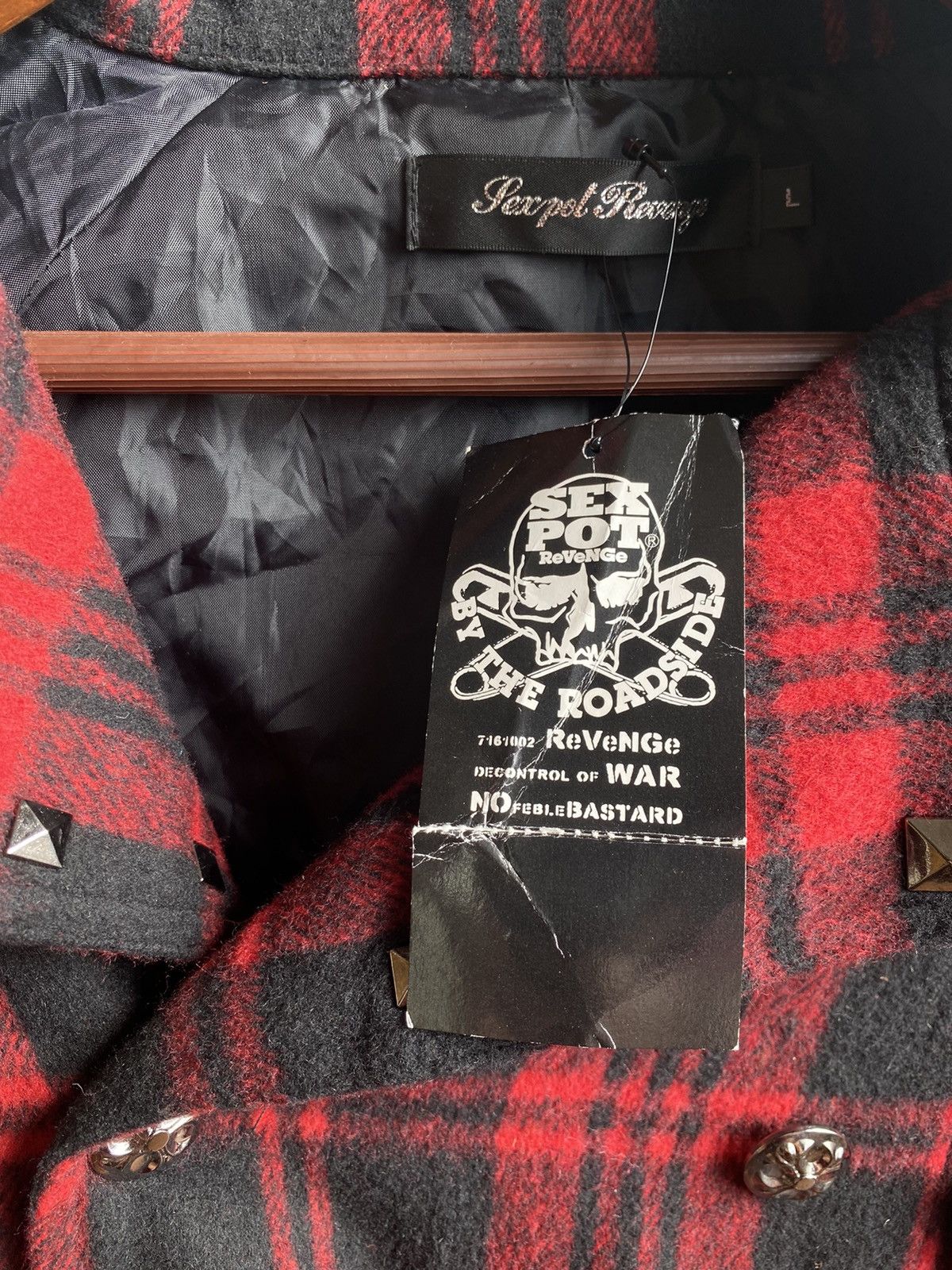 Japanese Brand Sex Pot Revenge Tartan punk jacket come with tag Size US L / EU 52-54 / 3 - 3 Thumbnail
