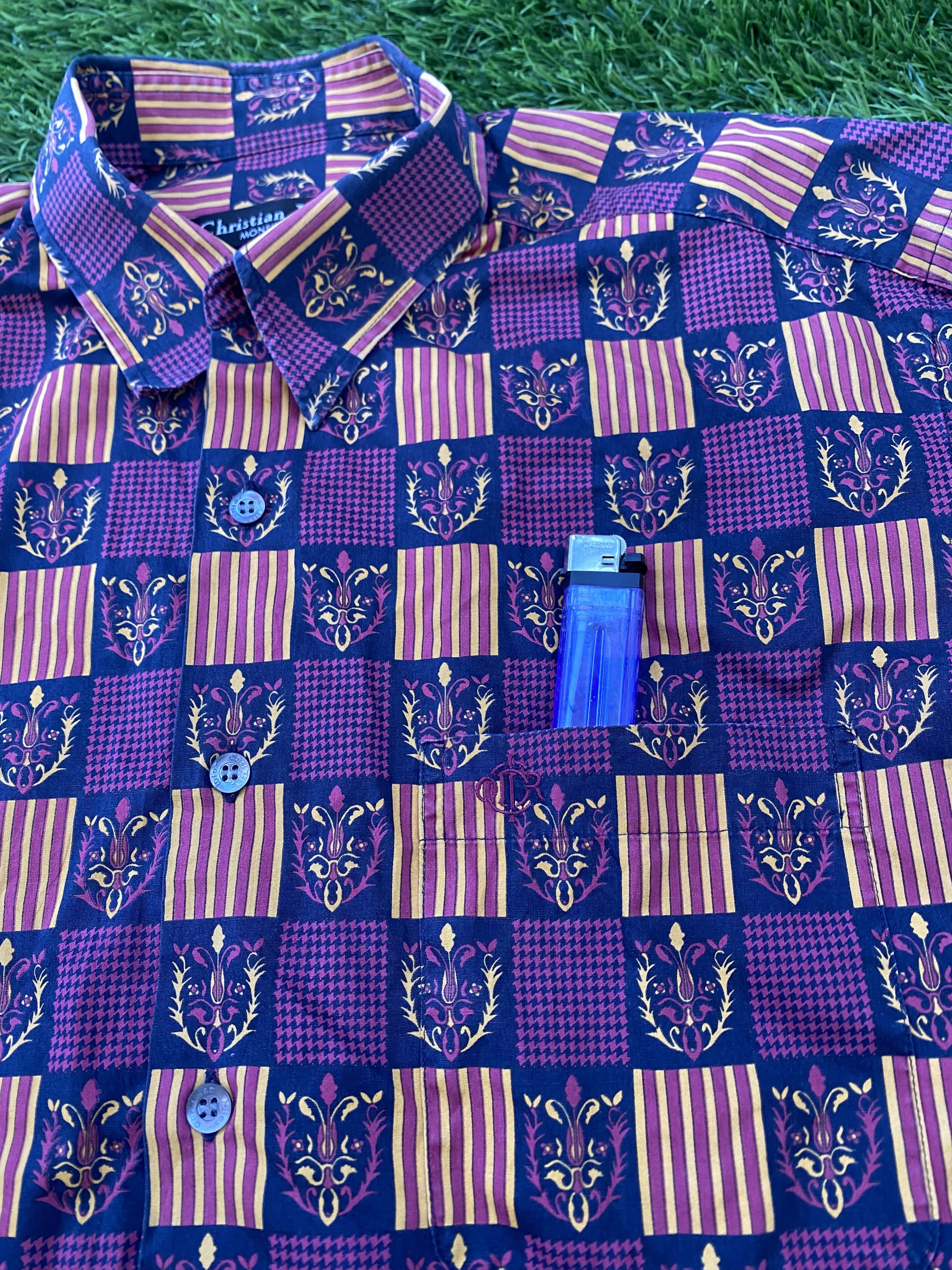 Christian Dior Monsieur Vintage 90s Christian Dior Full Print Longsleeve Shirts Size US L / EU 52-54 / 3 - 2 Thumbnail