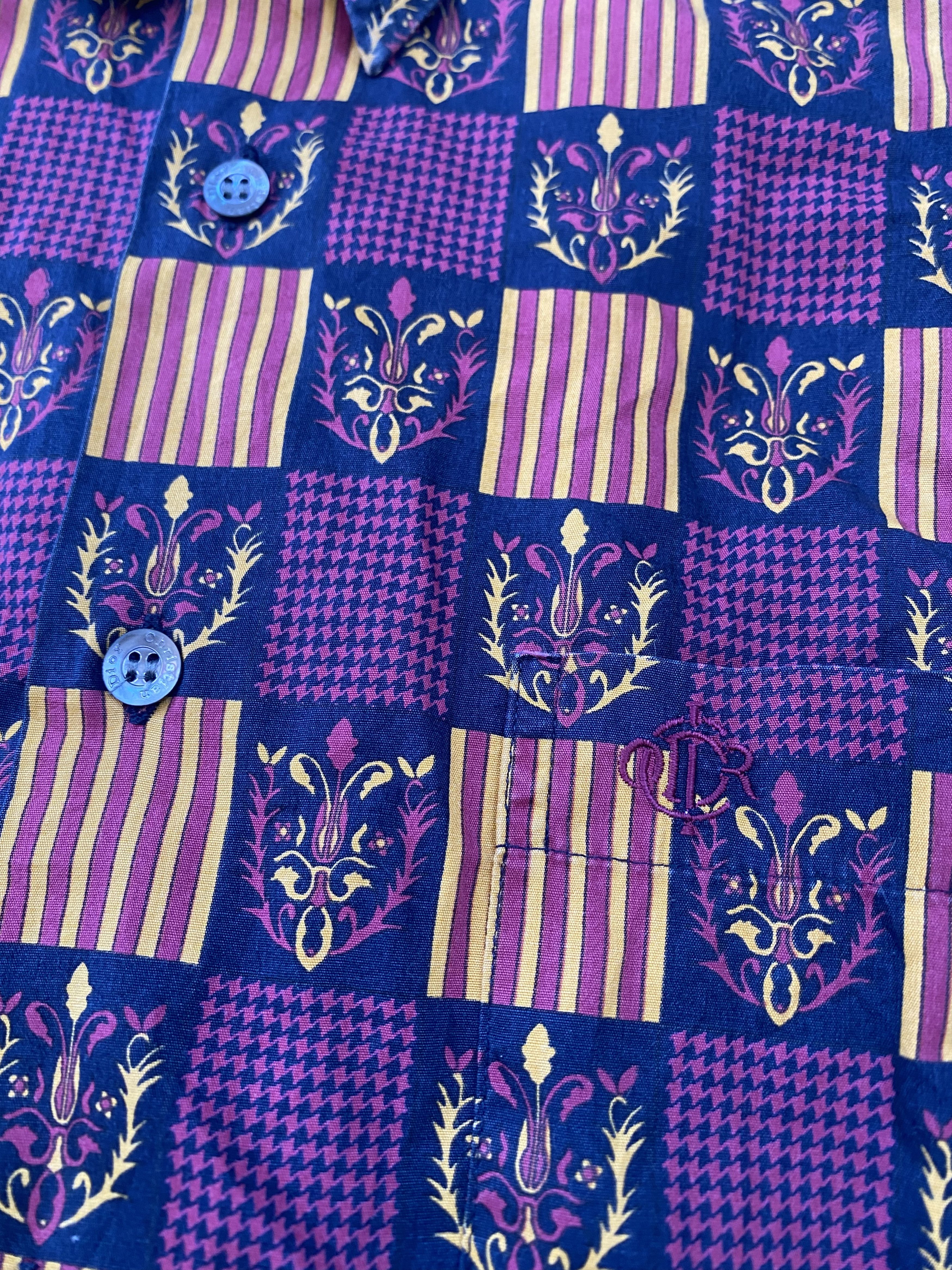 Christian Dior Monsieur Vintage 90s Christian Dior Full Print Longsleeve Shirts Size US L / EU 52-54 / 3 - 3 Thumbnail