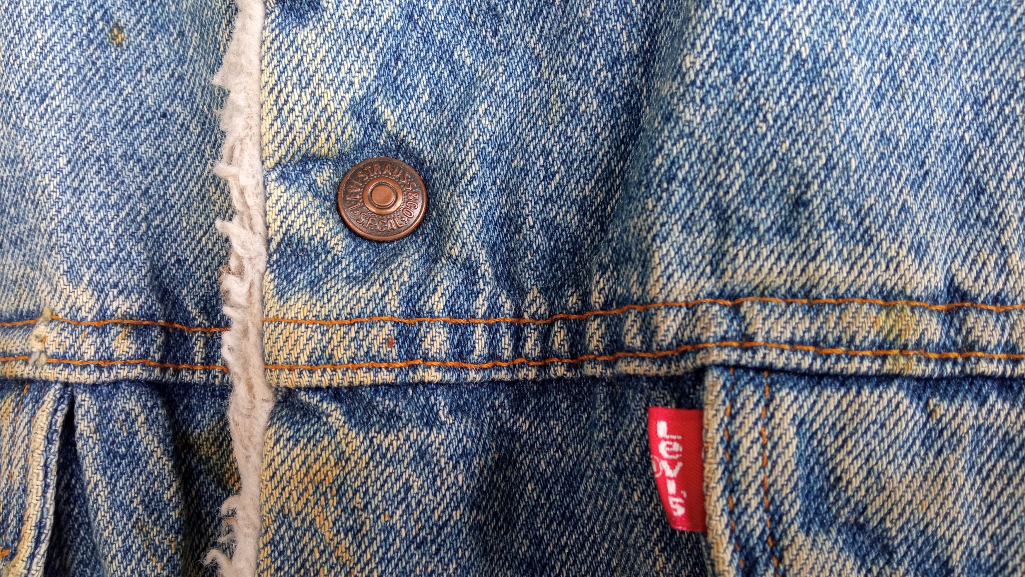 Levi's Vintage Clothing × Vintage 🔥🔥Vintage 90s Levi's Sherpa Trucker Denim Jacket Size US L / EU 52-54 / 3 - 13 Thumbnail