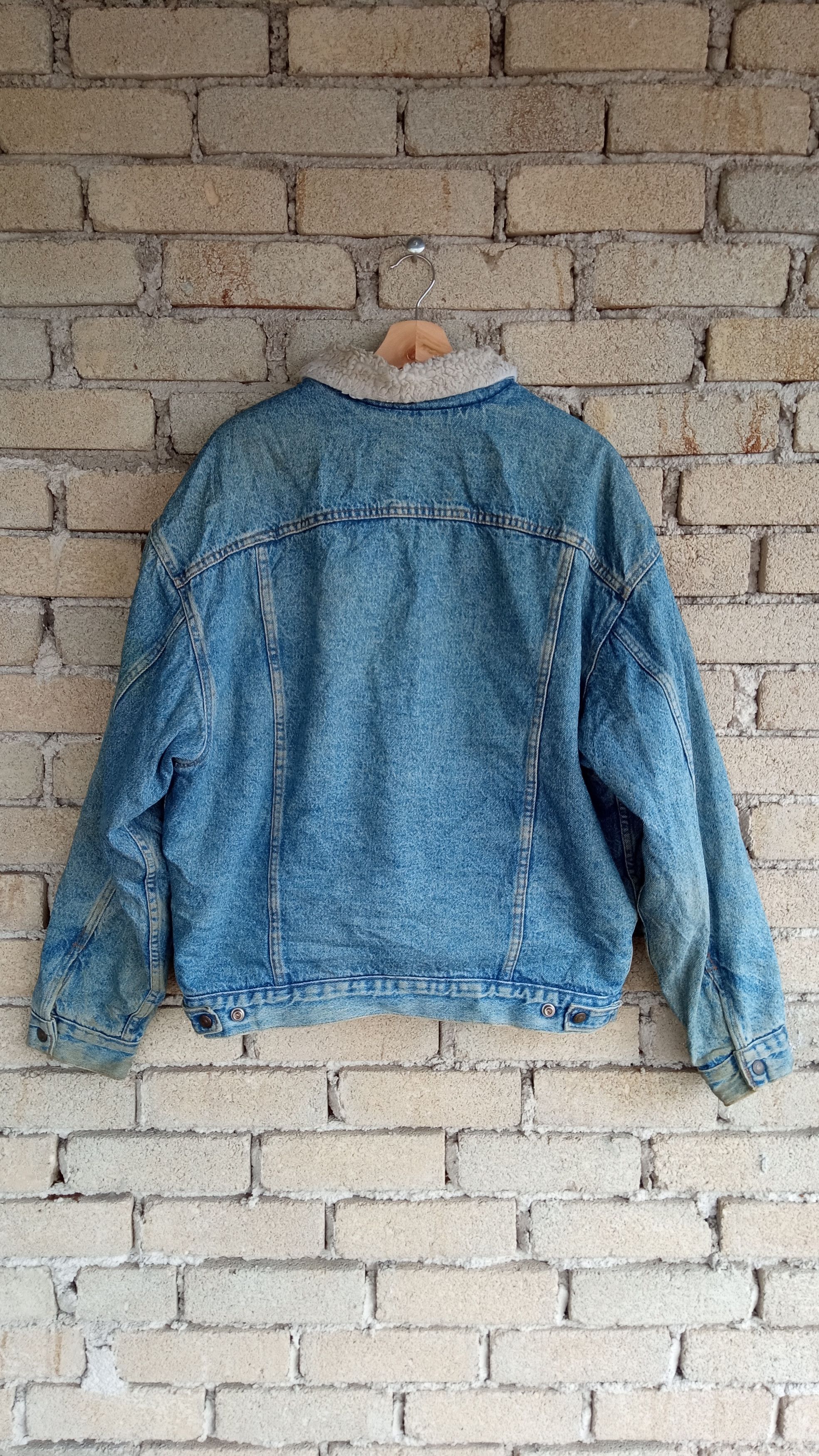 Levi's Vintage Clothing × Vintage 🔥🔥Vintage 90s Levi's Sherpa Trucker Denim Jacket Size US L / EU 52-54 / 3 - 15 Thumbnail