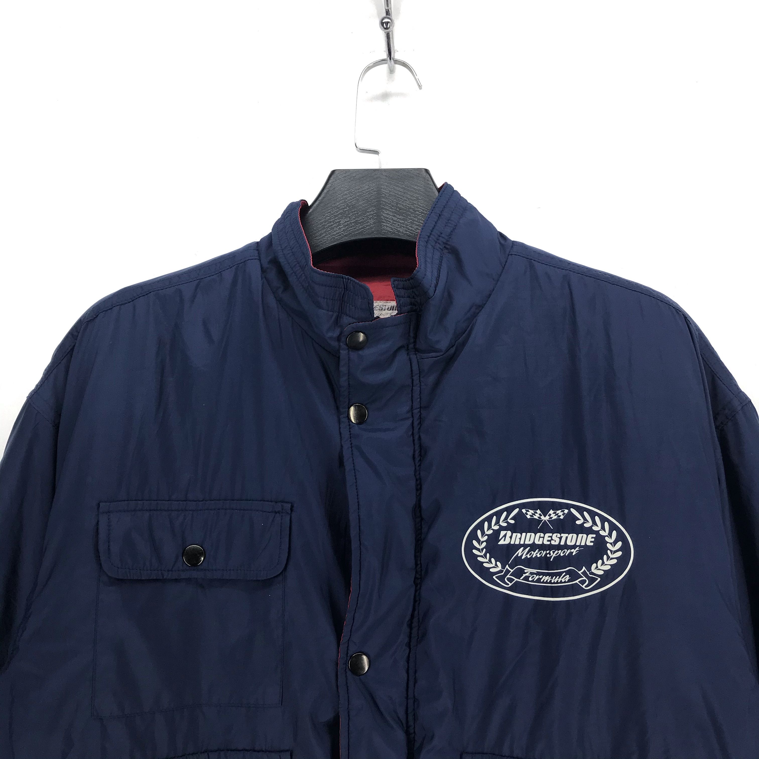 Sports Specialties BRIDGESTONE Motorsport Big Logo Button Zip Jacket #2340-92 Size US L / EU 52-54 / 3 - 4 Thumbnail