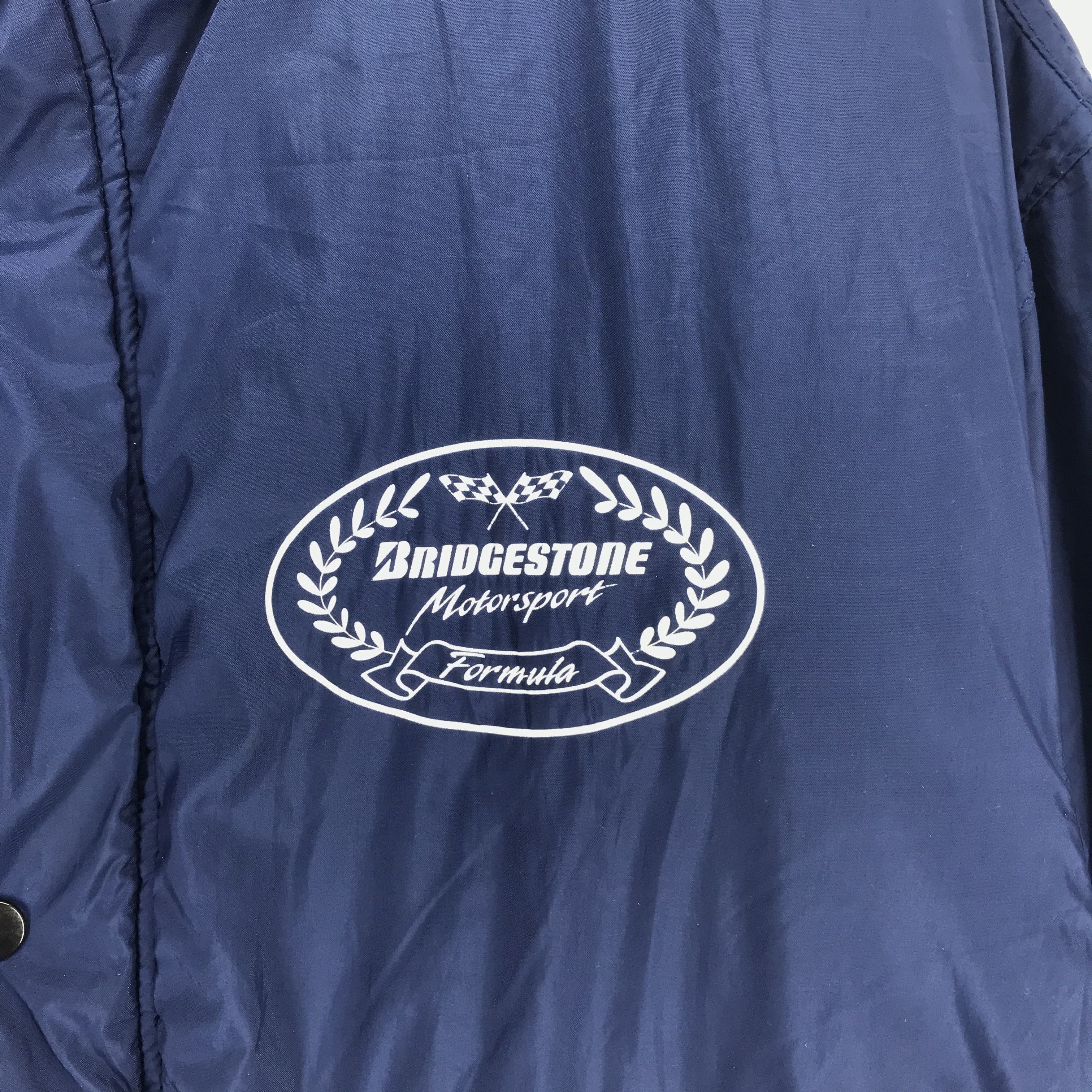Sports Specialties BRIDGESTONE Motorsport Big Logo Button Zip Jacket #2340-92 Size US L / EU 52-54 / 3 - 5 Thumbnail