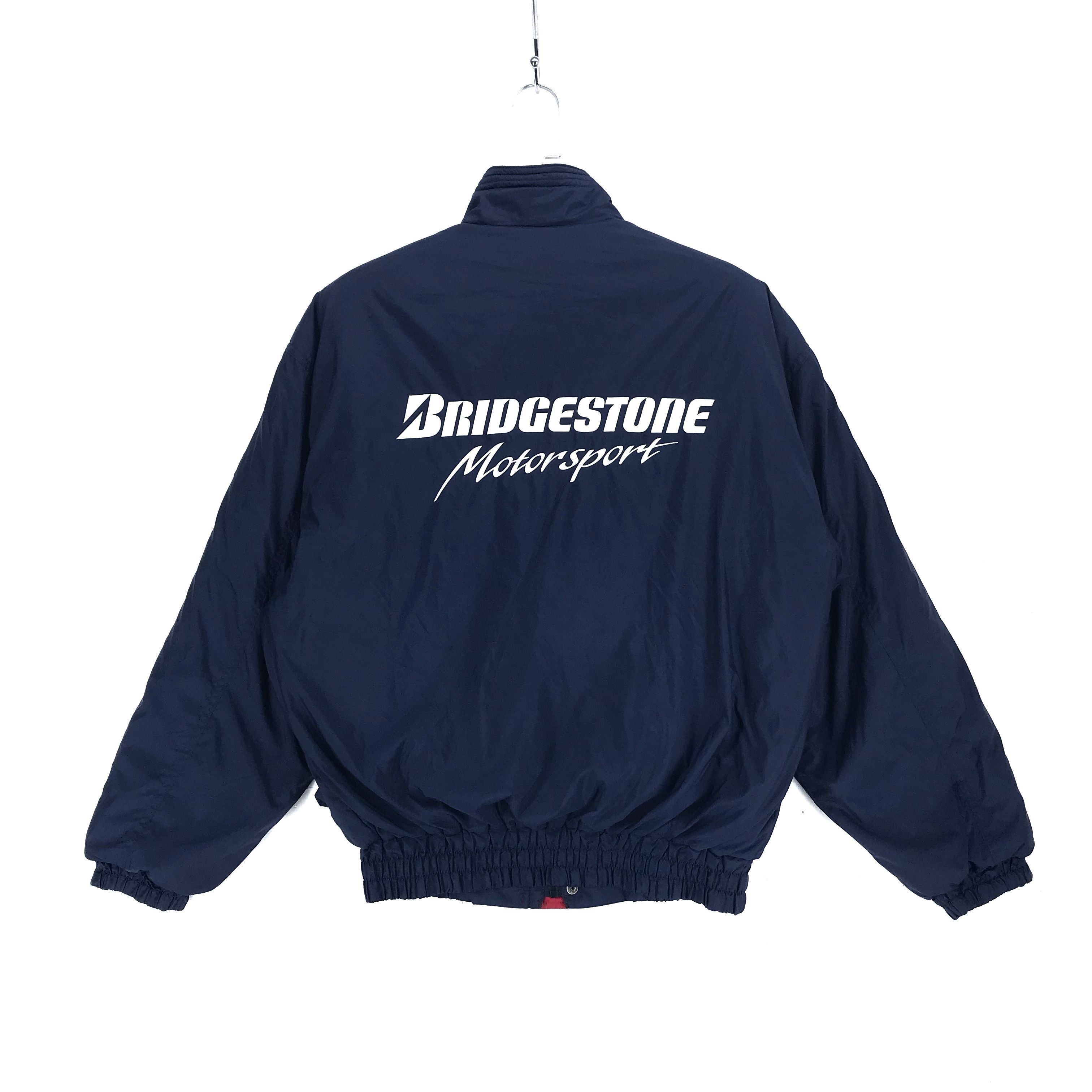 Sports Specialties BRIDGESTONE Motorsport Big Logo Button Zip Jacket #2340-92 Size US L / EU 52-54 / 3 - 1 Thumbnail