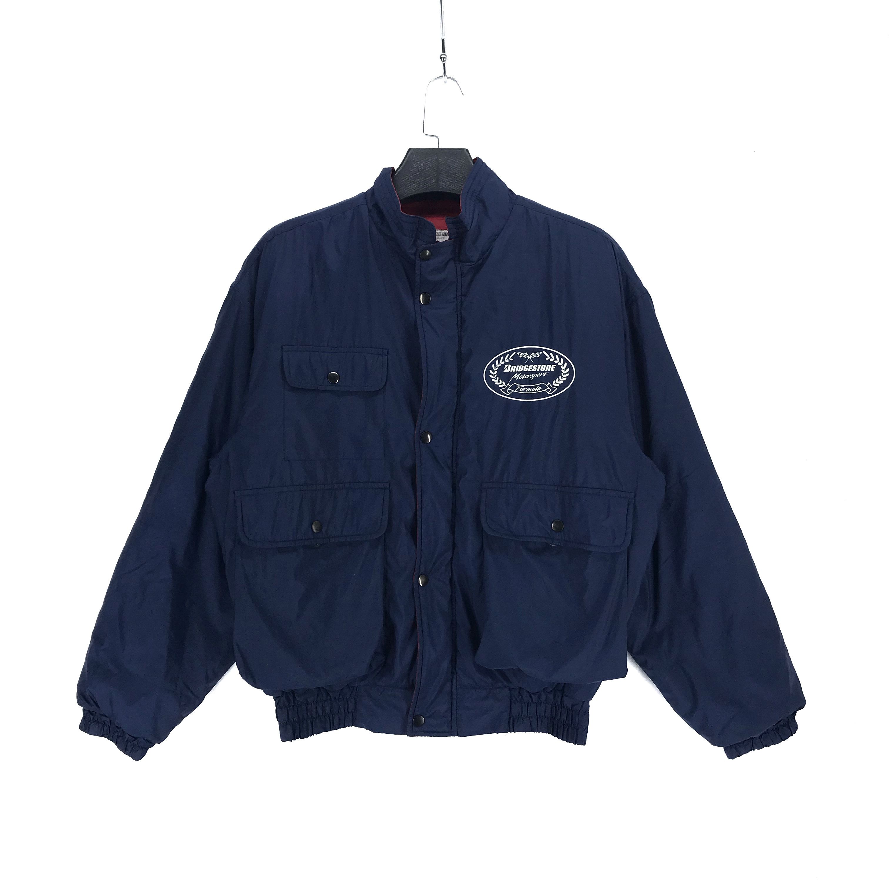 Sports Specialties BRIDGESTONE Motorsport Big Logo Button Zip Jacket #2340-92 Size US L / EU 52-54 / 3 - 3 Thumbnail