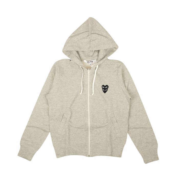 Cdg zip clearance up hoodie grey