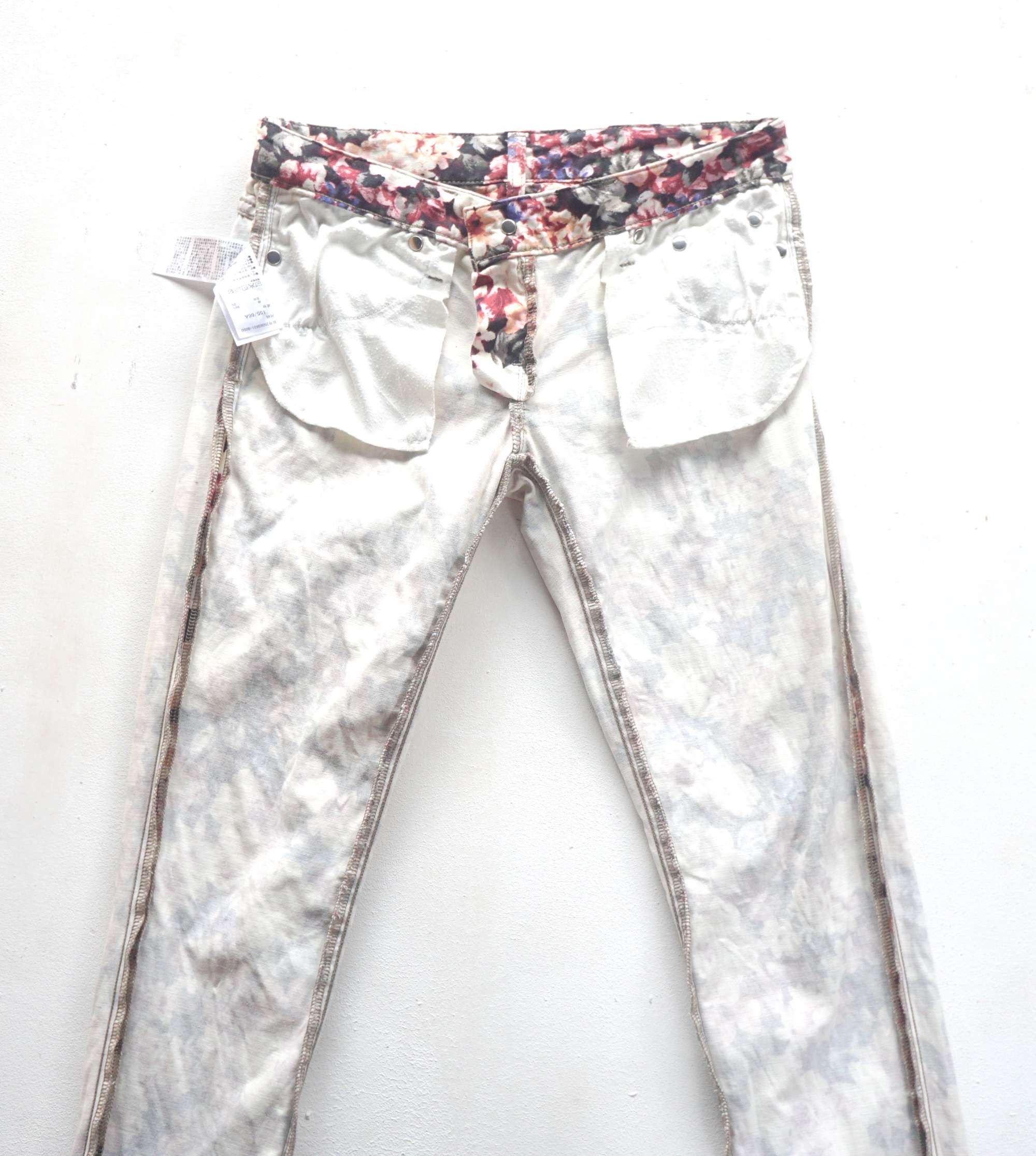 Japanese Brand AZUL BY MOUSSY Slim Fit Low Rise Full Floral Printed Pants Size 28" / US 6 / IT 42 - 12 Thumbnail