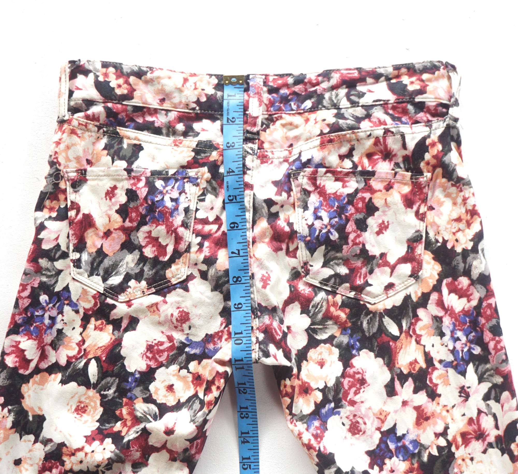 Japanese Brand AZUL BY MOUSSY Slim Fit Low Rise Full Floral Printed Pants Size 28" / US 6 / IT 42 - 14 Thumbnail