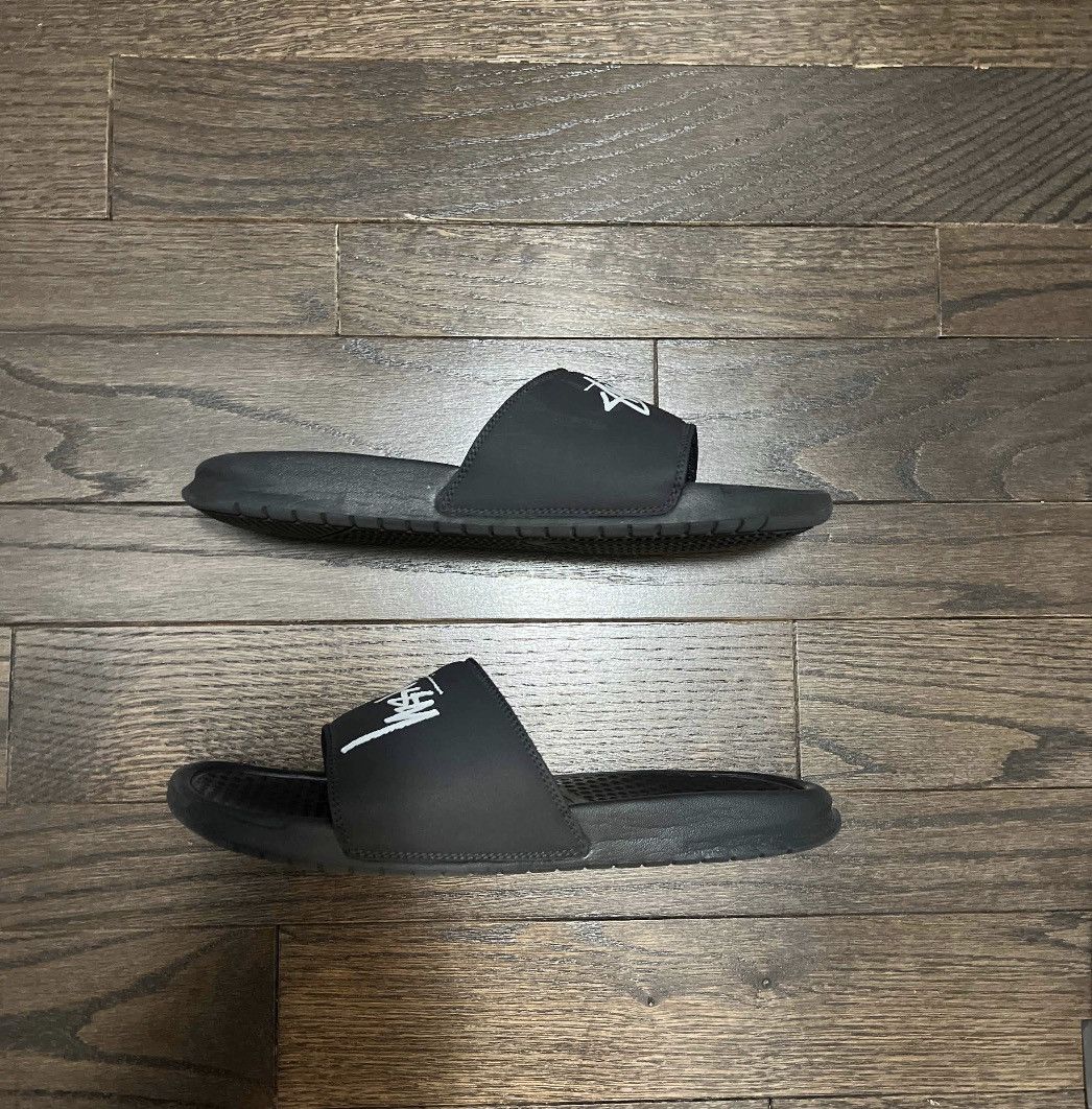 Nike Nike Benassi - Stussy Off Noir Size US 9 / EU 42 - 2 Thumbnail