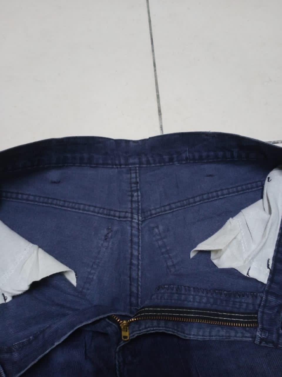Levi's Vintage 80s Levis 519 White Tab Talon Zip Corduroy Denim Size US 30 / EU 46 - 17 Thumbnail