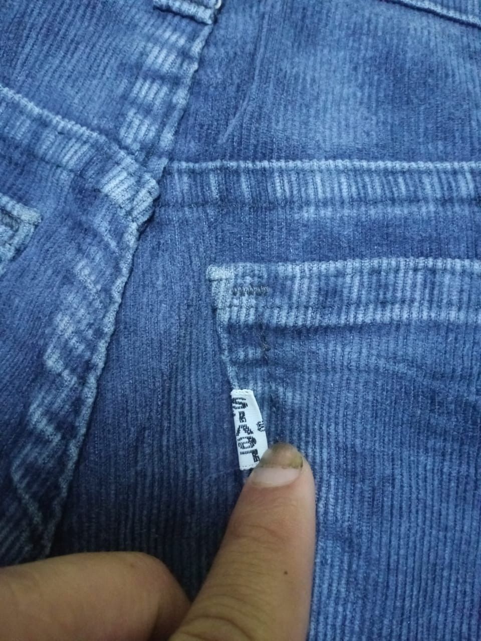 Levi's Vintage 80s Levis 519 White Tab Talon Zip Corduroy Denim Size US 30 / EU 46 - 12 Thumbnail