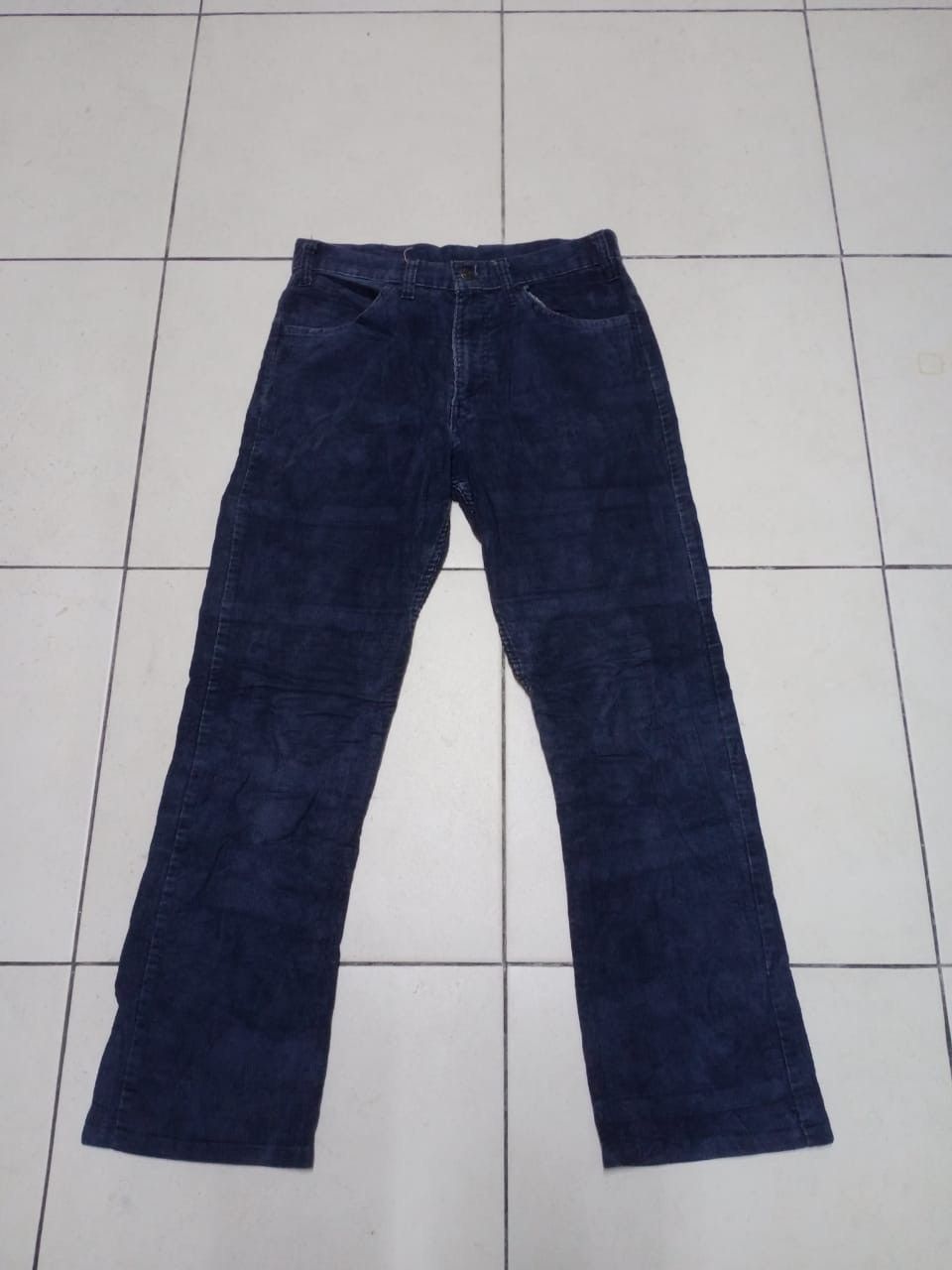 Vintage 80s Levis 519 White Tab Talon Zip Corduroy Denim