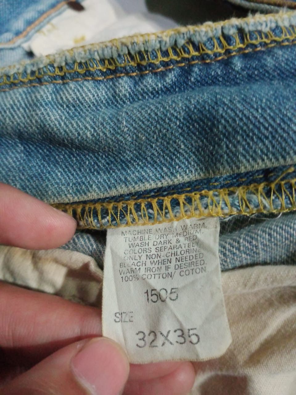 Lee Vintage 90s Lee Riders Selvedge Denim Size US 32 / EU 48 - 9 Thumbnail