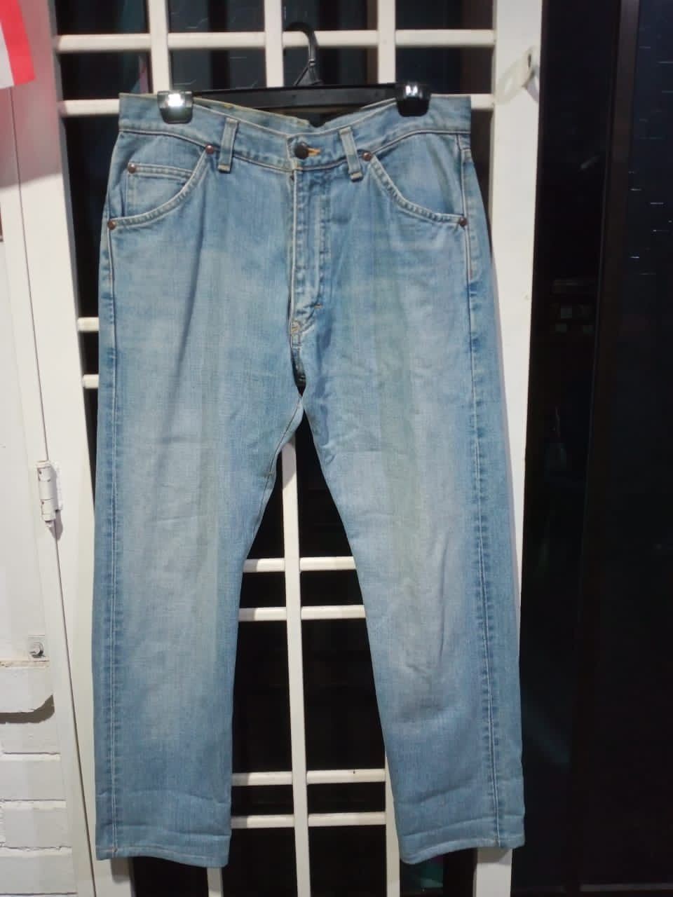 image of 90's Lee Riders Selvedge Denim in Washed Blue, Men's (Size 32)