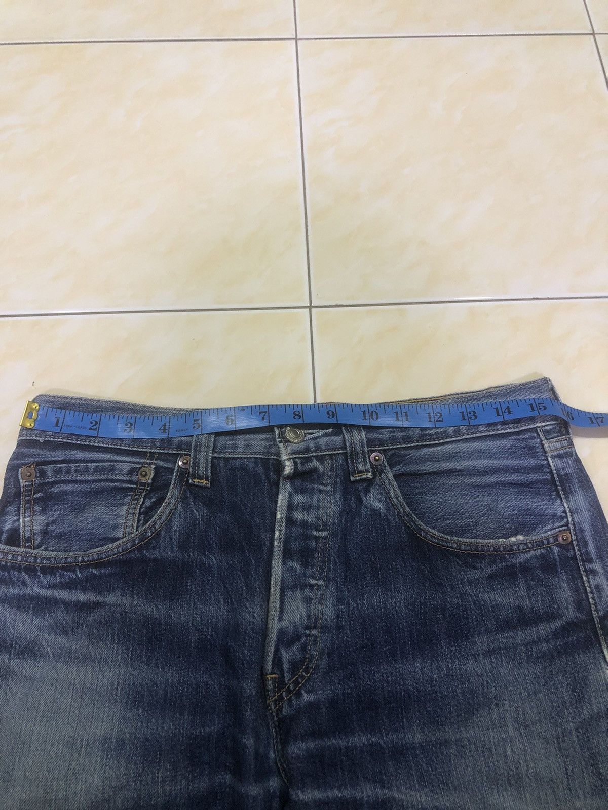 Levi's Levis 501 e Philippines Distressed Reworked Denim Size US 31 - 22 Thumbnail
