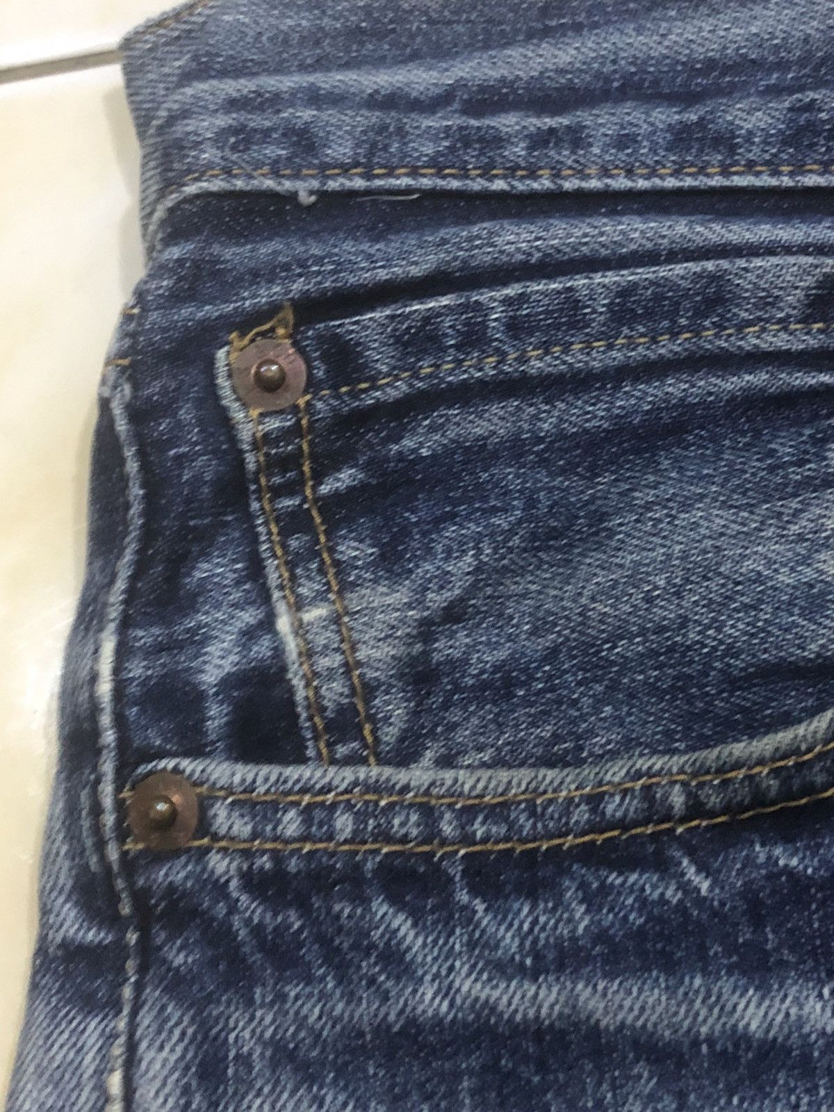 Levi's Levis 501 e Philippines Distressed Reworked Denim Size US 31 - 10 Thumbnail