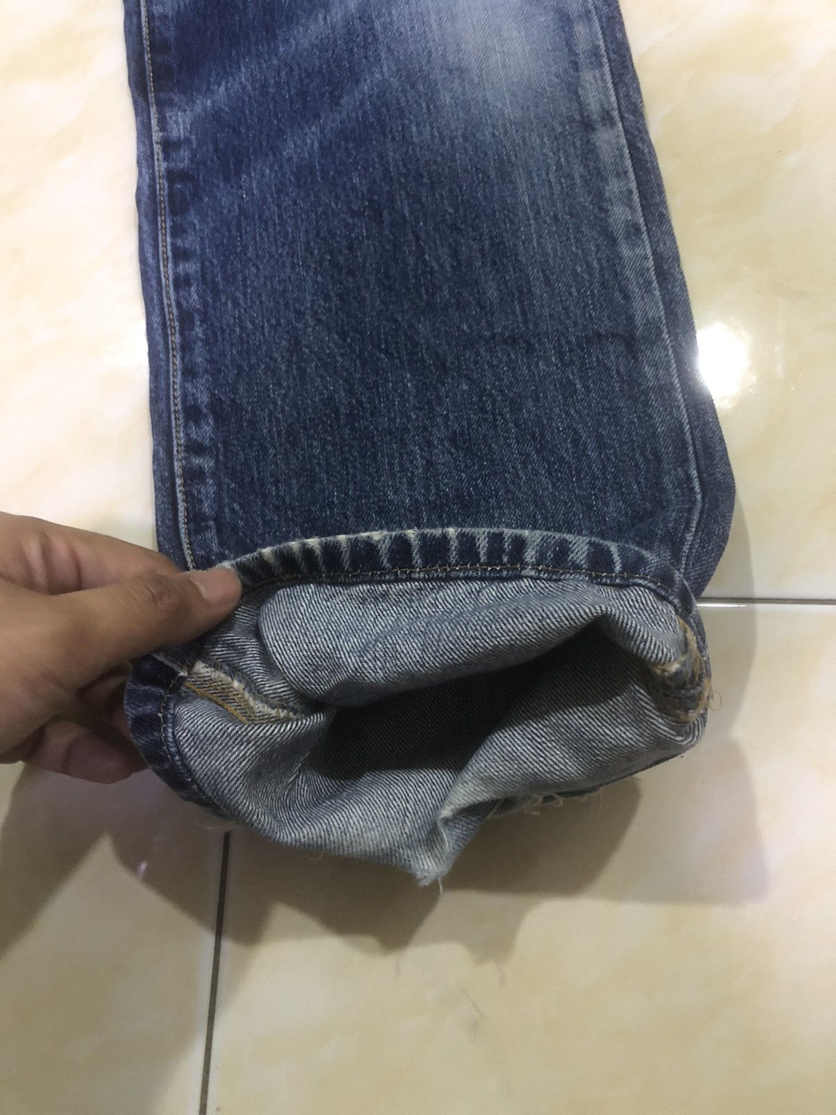 Levi's Levis 501 e Philippines Distressed Reworked Denim Size US 31 - 5 Thumbnail