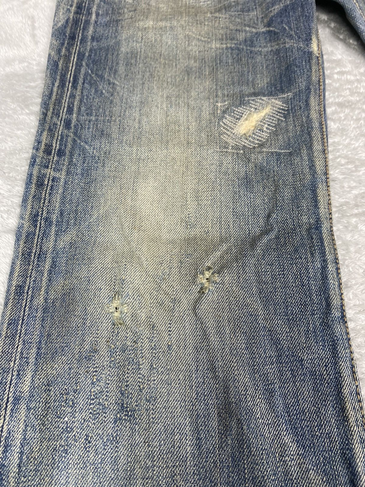 Hysteric Glamour Hysteric Glamour Distressed Stud Denim. S0252 Size US 31 - 4 Thumbnail