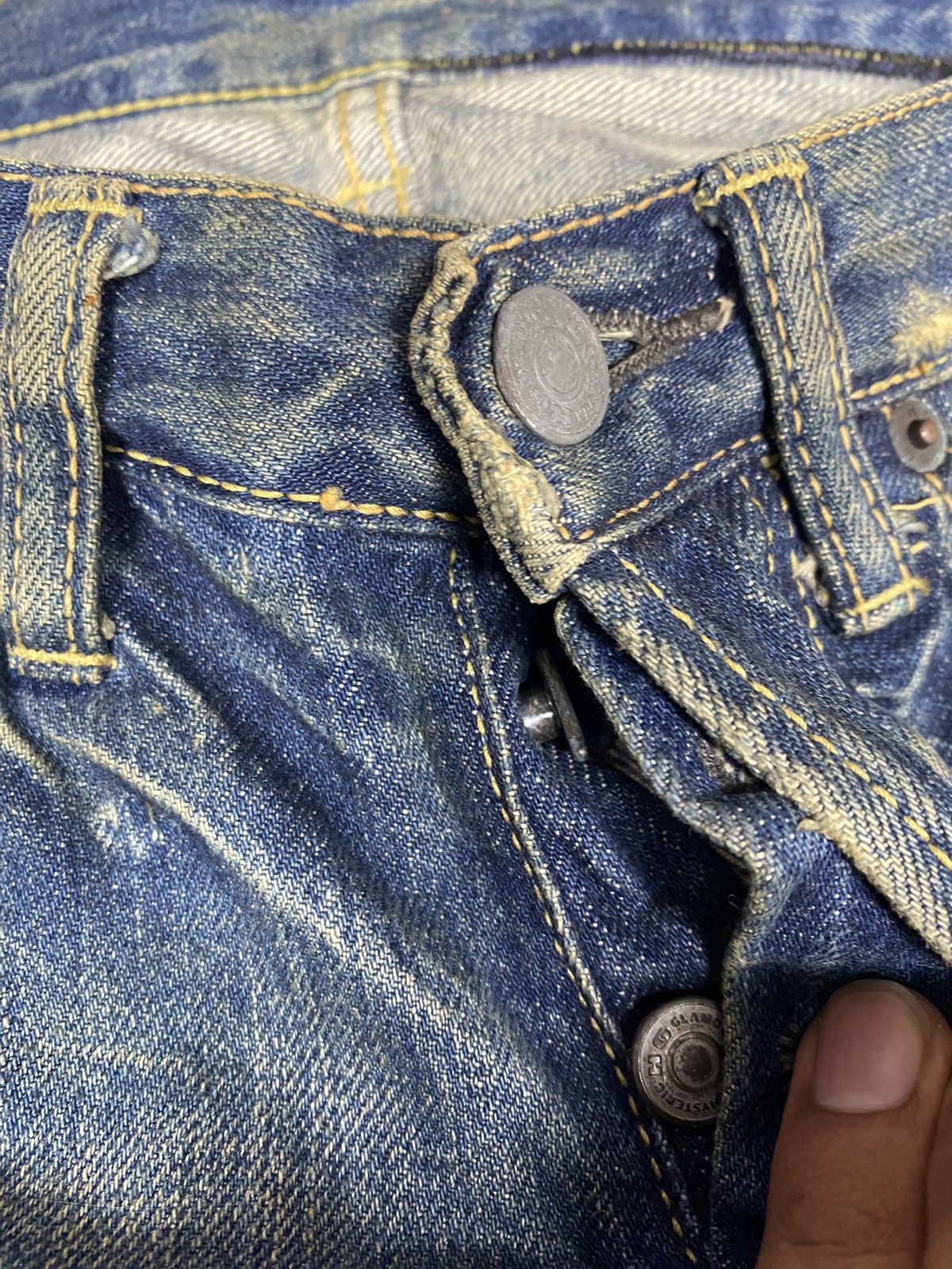 Hysteric Glamour Hysteric Glamour Distressed Stud Denim. S0252 Size US 31 - 8 Thumbnail