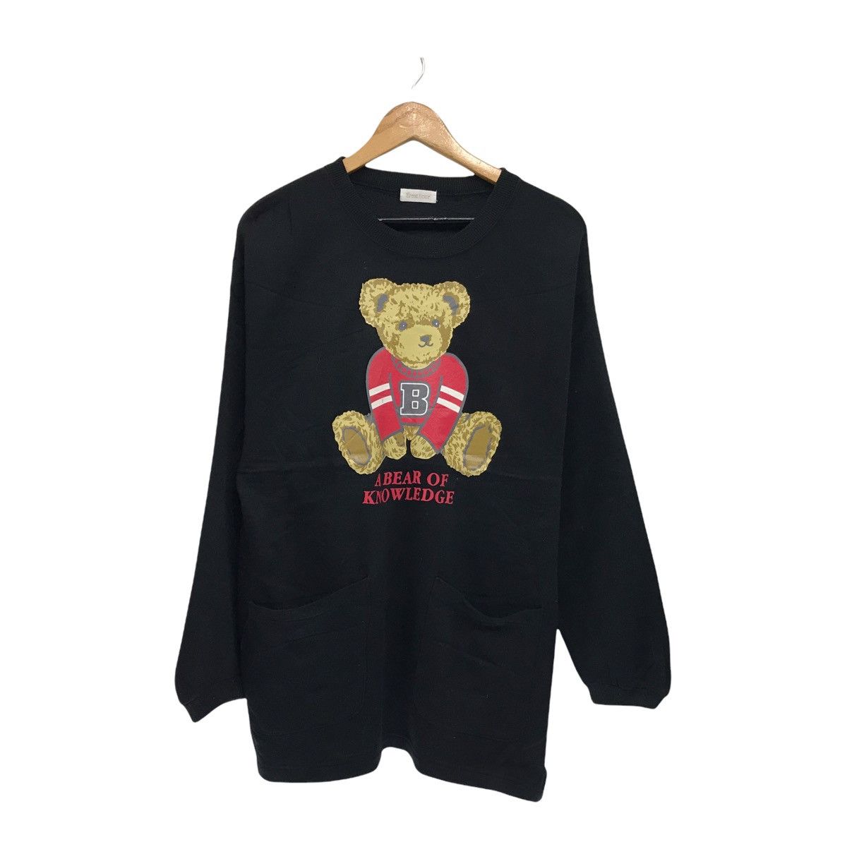 Japanese Brand × Vintage Vintage Bear Of Knowledge Big Print Sweatshirt Size M / US 6-8 / IT 42-44 - 1 Thumbnail