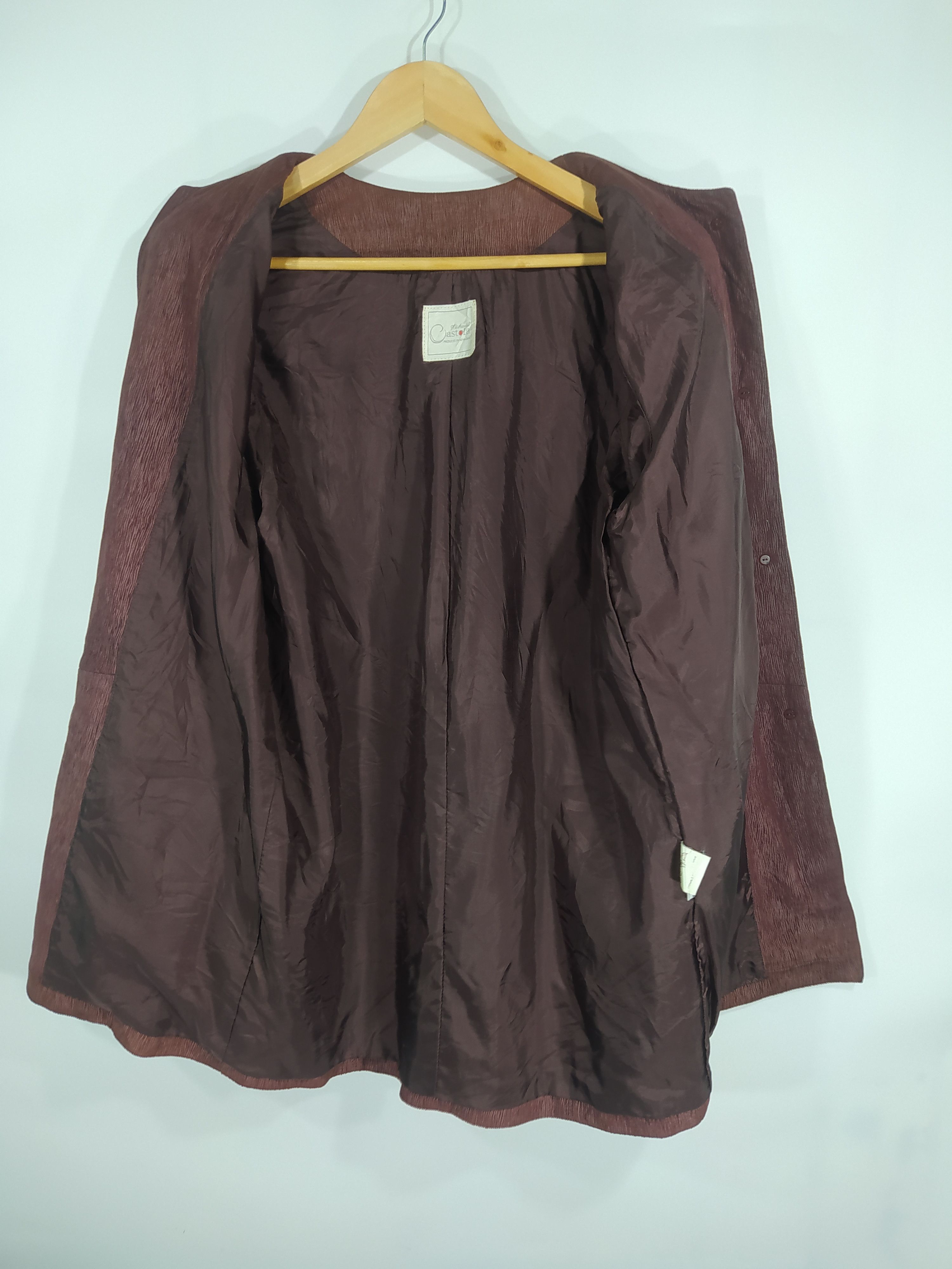 Japanese Brand × Vintage Vintage Castola Doubles breast Sheep Leather Skin Size US S / EU 44-46 / 1 - 2 Thumbnail