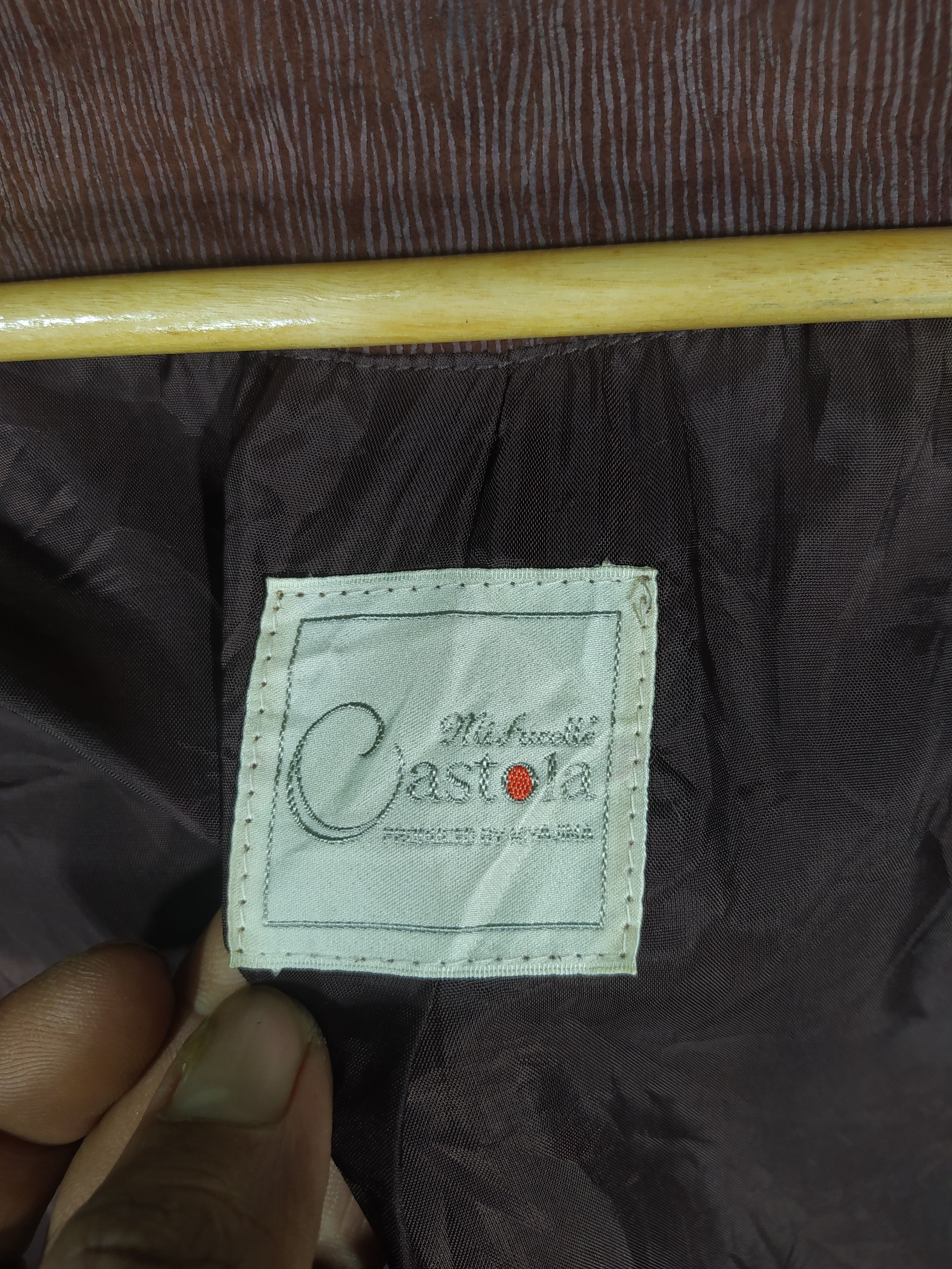 Japanese Brand × Vintage Vintage Castola Doubles breast Sheep Leather Skin Size US S / EU 44-46 / 1 - 7 Thumbnail