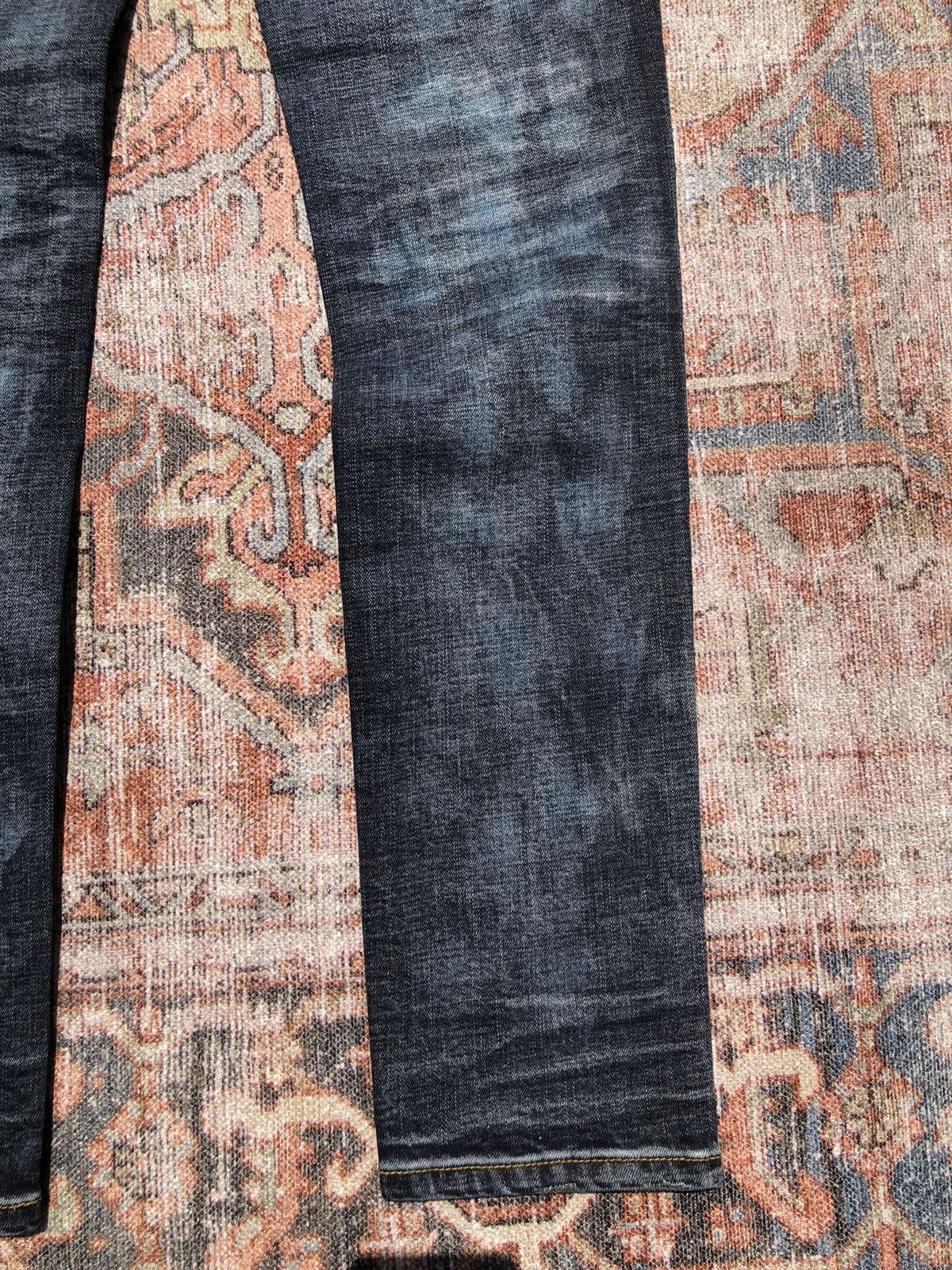 Kith Kith Distressed Japanese Repair Dark Denim Jeans Size US 30 / EU 46 - 15 Thumbnail