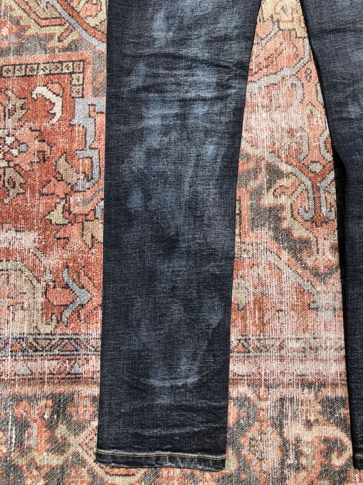 Kith Kith Distressed Japanese Repair Dark Denim Jeans Size US 30 / EU 46 - 14 Thumbnail