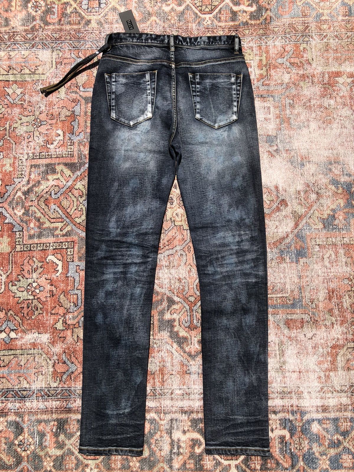 Kith Kith Distressed Japanese Repair Dark Denim Jeans Size US 30 / EU 46 - 13 Thumbnail