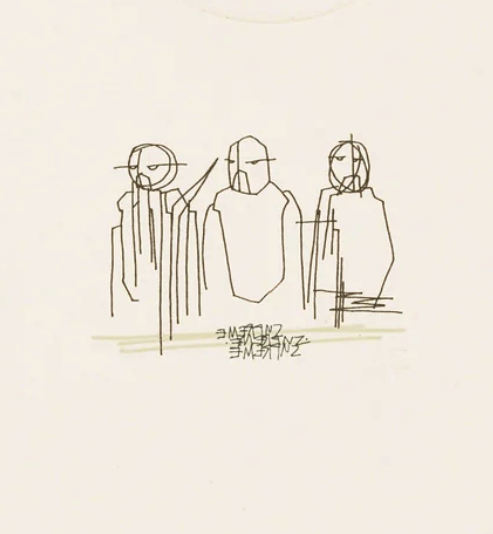 Supreme Supreme Three Kings Tee Natural Large Gio Estevez | Grailed 