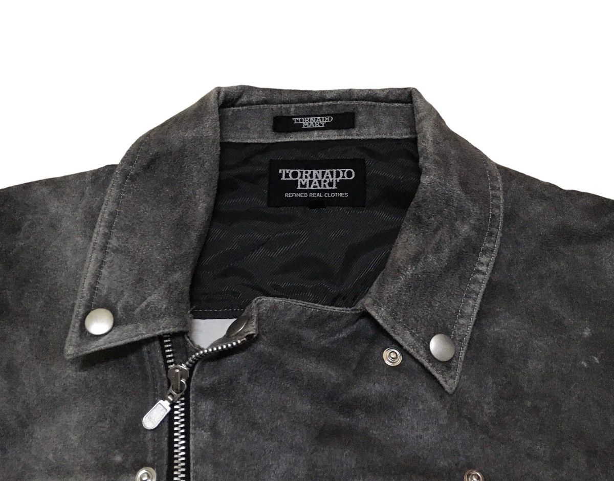 Tornado Mart Very Rare Vintage Tornado Mart Suede Leather Jacket 1990s Size US M / EU 48-50 / 2 - 8 Thumbnail