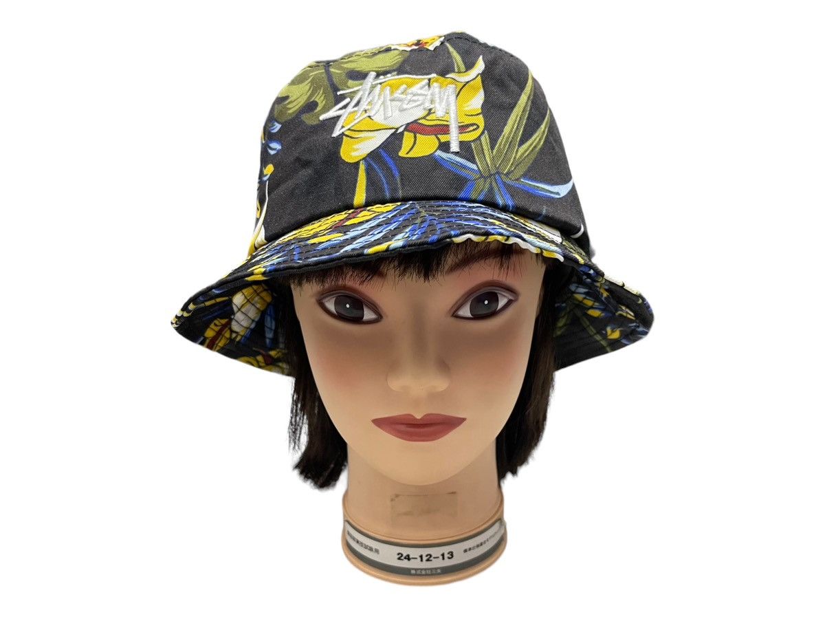 OLD STUSSY patchwork check bucket hat Stussy Floral Bucket Hat
