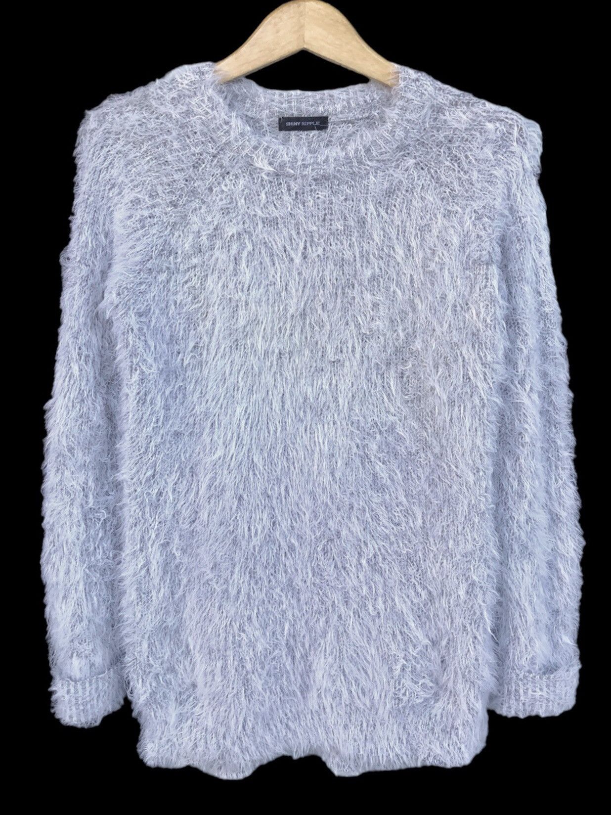 Hysteric Glamour × Issey Miyake Fuzzy Mohair Shinny Ripple Shag Shaggy Knitwear Size US L / EU 52-54 / 3 - 1 Thumbnail