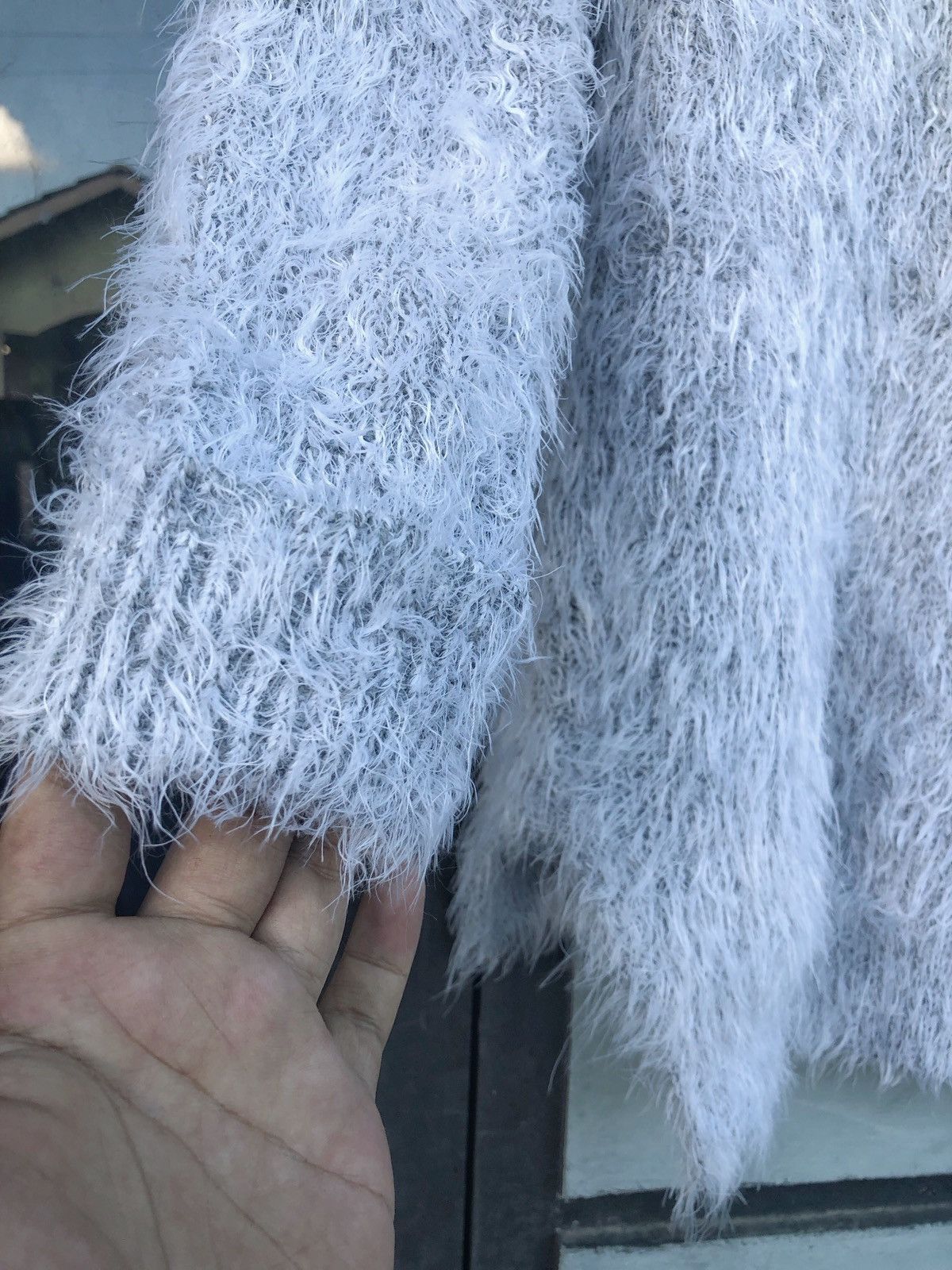 Hysteric Glamour × Issey Miyake Fuzzy Mohair Shinny Ripple Shag Shaggy Knitwear Size US L / EU 52-54 / 3 - 5 Thumbnail