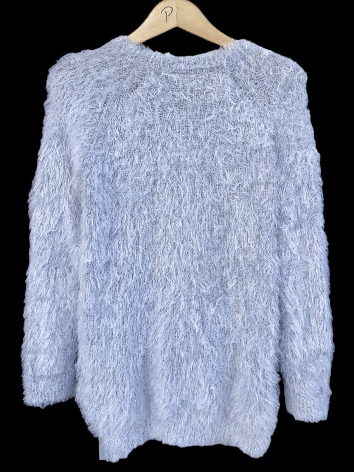 Hysteric Glamour × Issey Miyake Fuzzy Mohair Shinny Ripple Shag Shaggy Knitwear Size US L / EU 52-54 / 3 - 2 Thumbnail