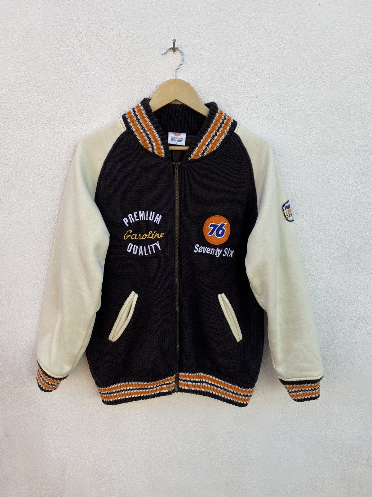 ジャケット・アウター Varsity jacket 76 lubricants Vintage 76 Lubricant motor oil varsity jacket