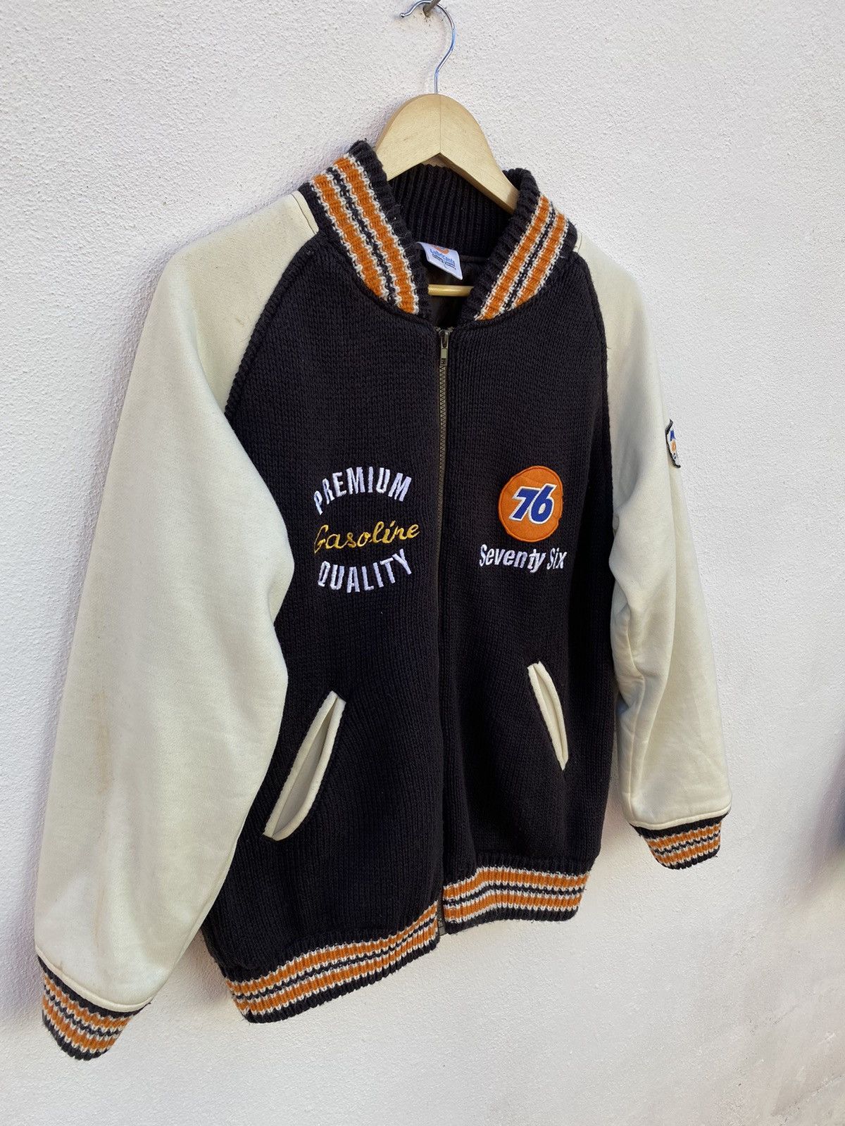 Vintage Vintage 76 Lubricant motor oil varsity jacket Size US L / EU 52-54 / 3 - 3 Thumbnail
