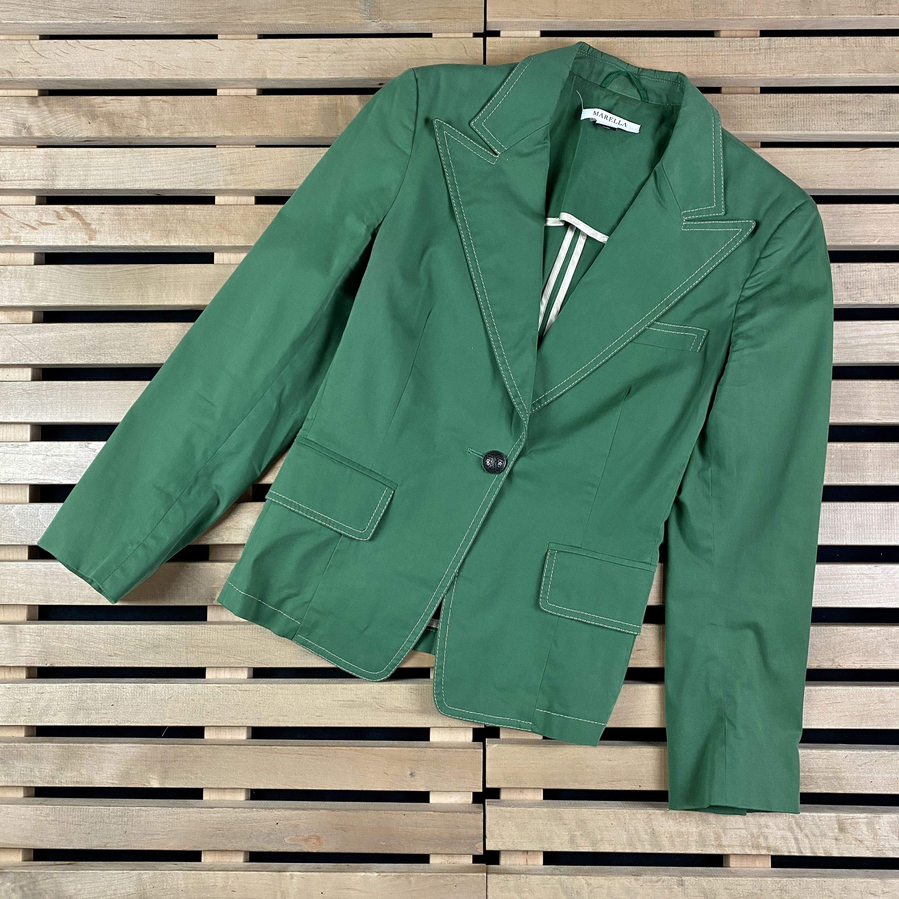 Marella × Max Mara Womens Blazer Basic Jacket Marella Max Mara Size UK 10 US 6 Size M / US 6-8 / IT 42-44 - 1 Thumbnail
